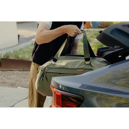 Peak Design Travel Duffel 80L - Lightweight Waterproof Duffel Bag for Travel, Camping & Outdoor Adventures (Sage Green) - Perfect for Weekend Getaways, Hiking Trips & Air Travel