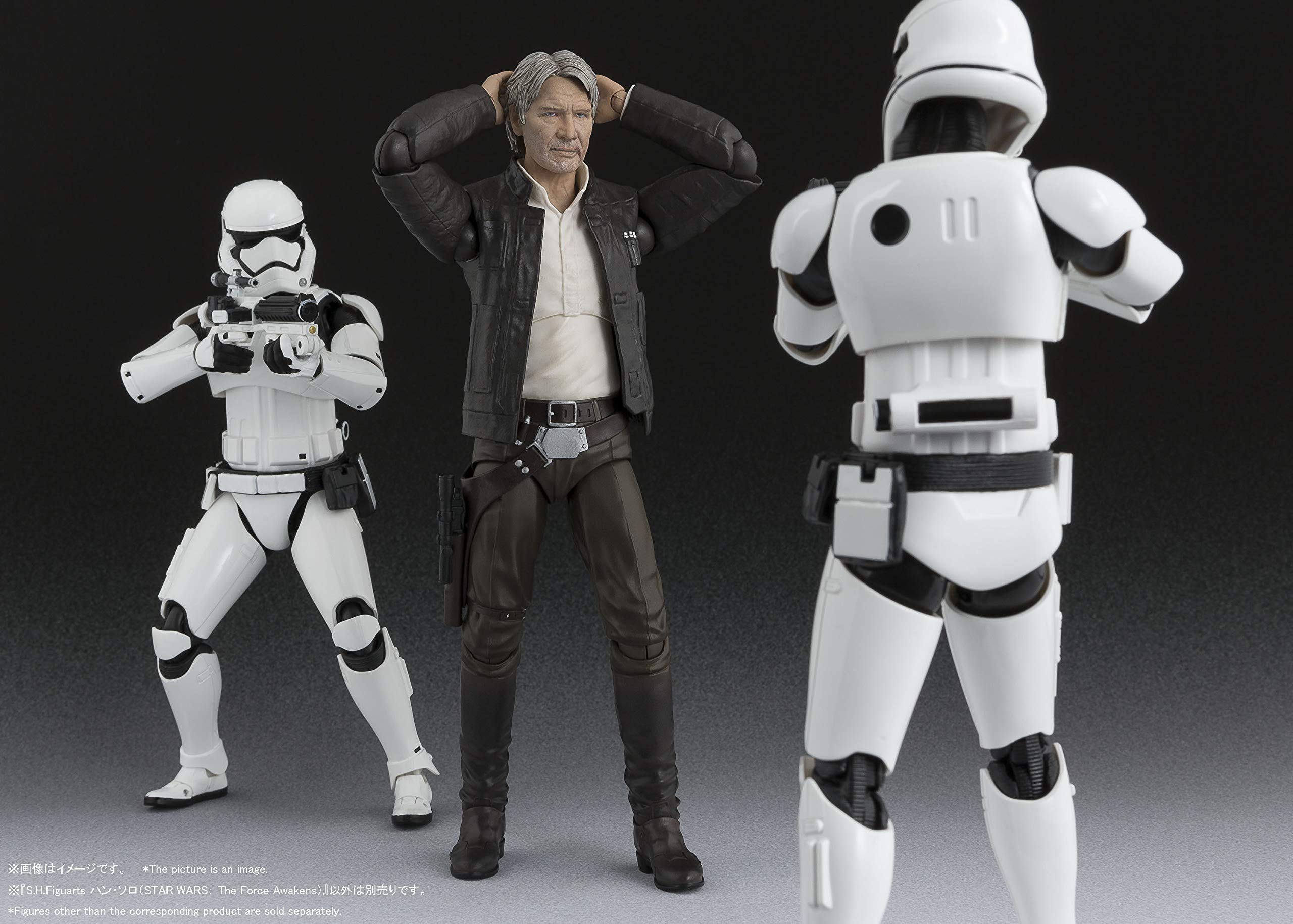 Bandai S.H.Figuarts Han Solo Action Figure - Star Wars The Force Awakens Collectible Toy for Display & Play | Perfect for Fans, Collectors & Gift Giving