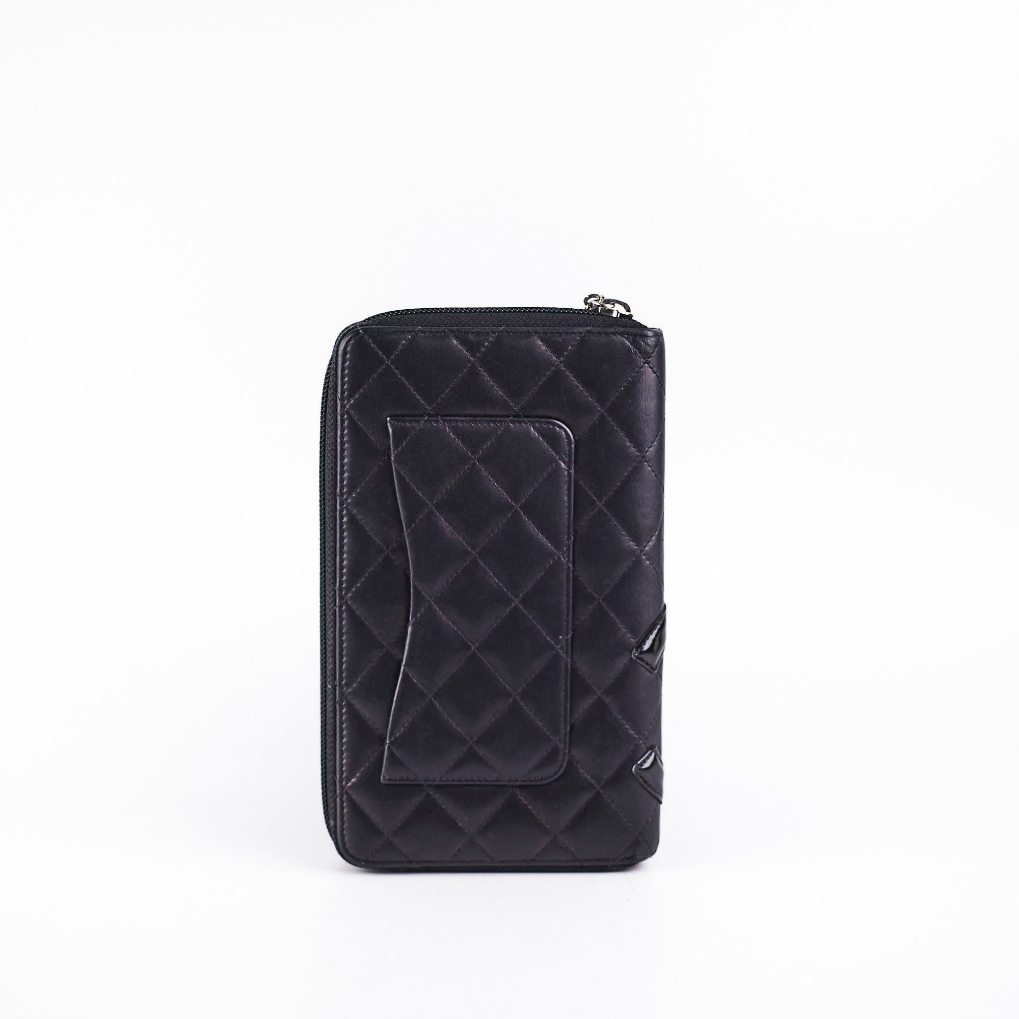 Chanel Large Lambskin Foldable Wallet in Black - Luxury Leather Card Holder for Women, Perfect for Everyday Use & Travel Essentials