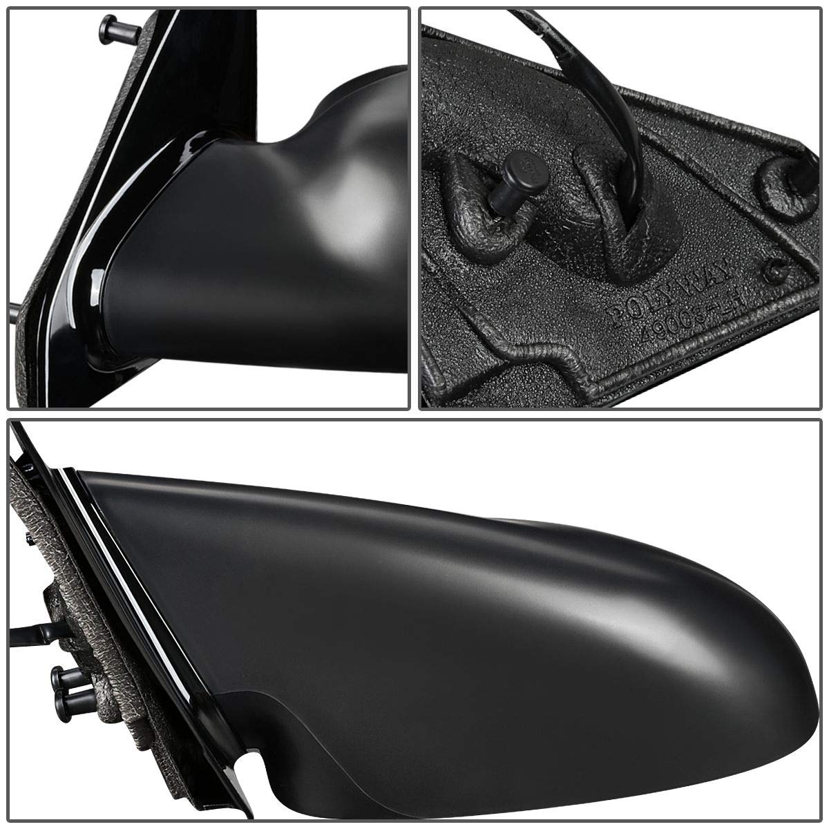 Auto Dynasty GM1320235 OE Style Powered & Heated Driver Side Left View Door Mirror Replacement for 2000-2005 Saturn LW Wagon & L Sedan - Perfect for Winter Driving and Enhanced Visibility