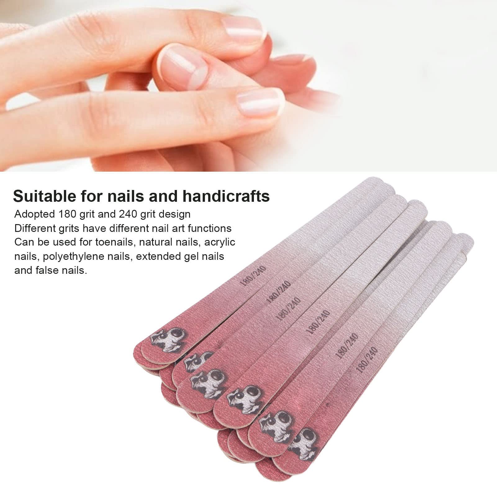 Professional Nail Files Set - Washable Nail Buffer & Grinding Tools for Salon & Home Manicure - Perfect for Nail Care, DIY Grooming & Travel Essentials