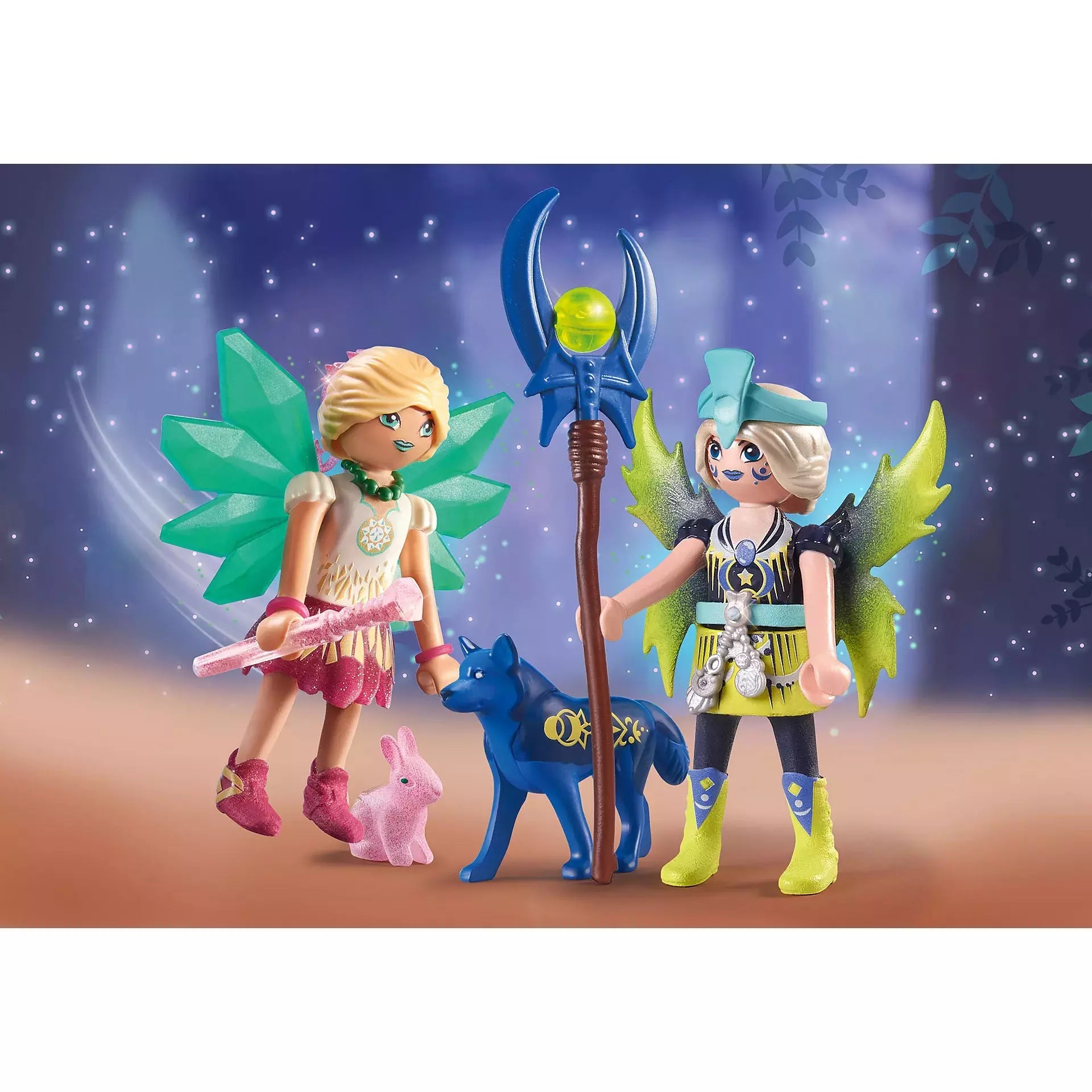 Crystal and Moon Fairy with Spirit Animal Figurine 71236 - Perfect for Home Decor, Meditation, and Gift Giving