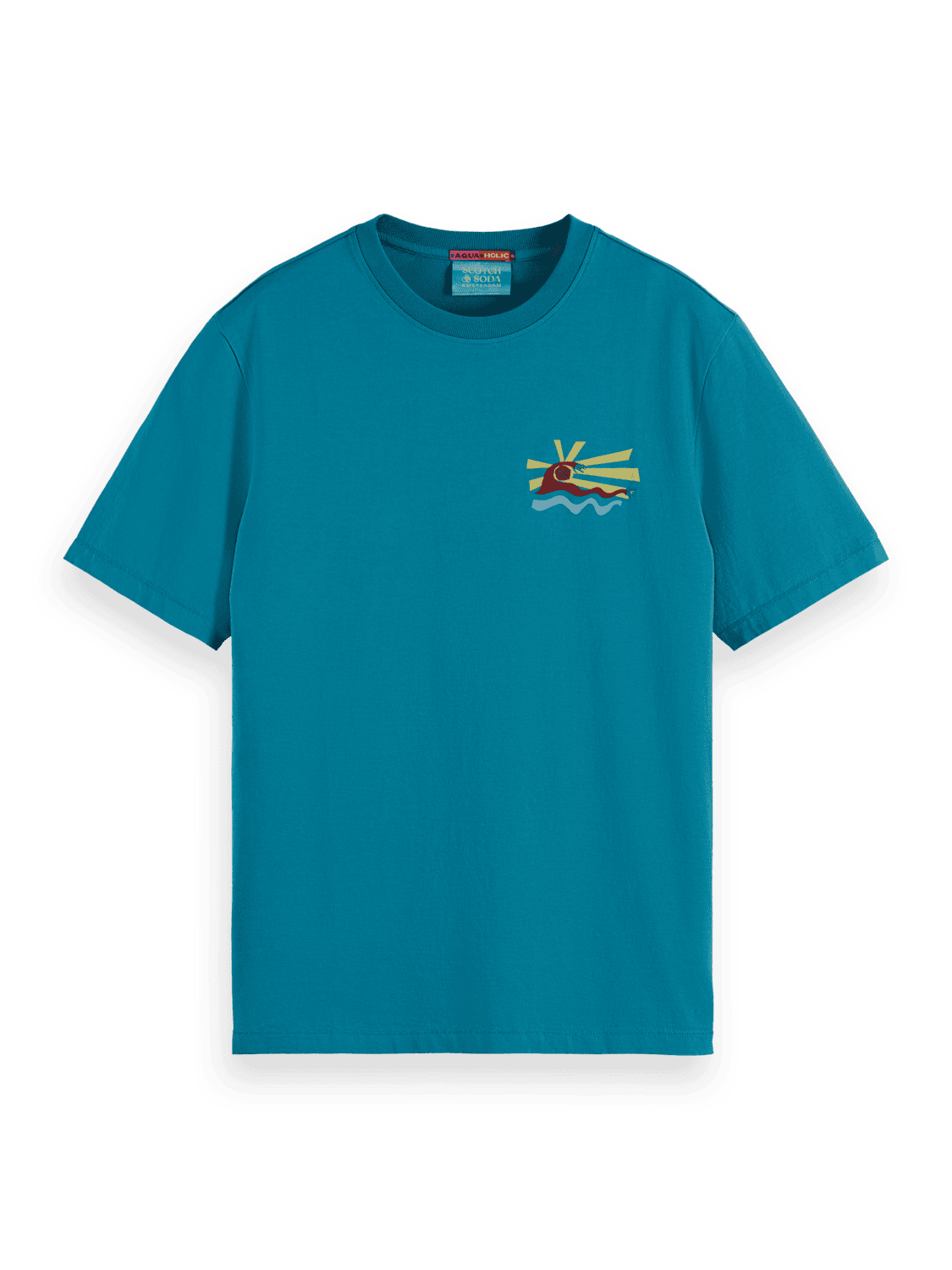 SCOTCH & SODA Front Back Artwork Graphic T-Shirt for Men | Trendy Casual Tee for Streetwear & Everyday Outfits