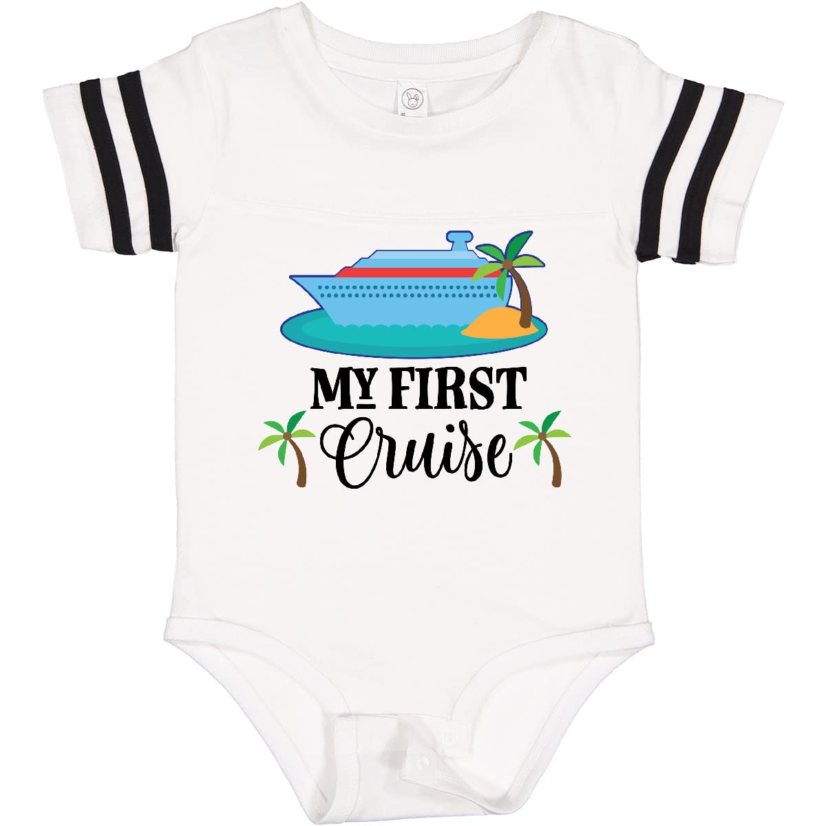 Inktastic My 1st Cruise Vacation Trip Baby Bodysuit - Cute Cruise Outfit for Infants & Toddlers - Perfect for Family Vacations, Baby Showers & Photo Shoots