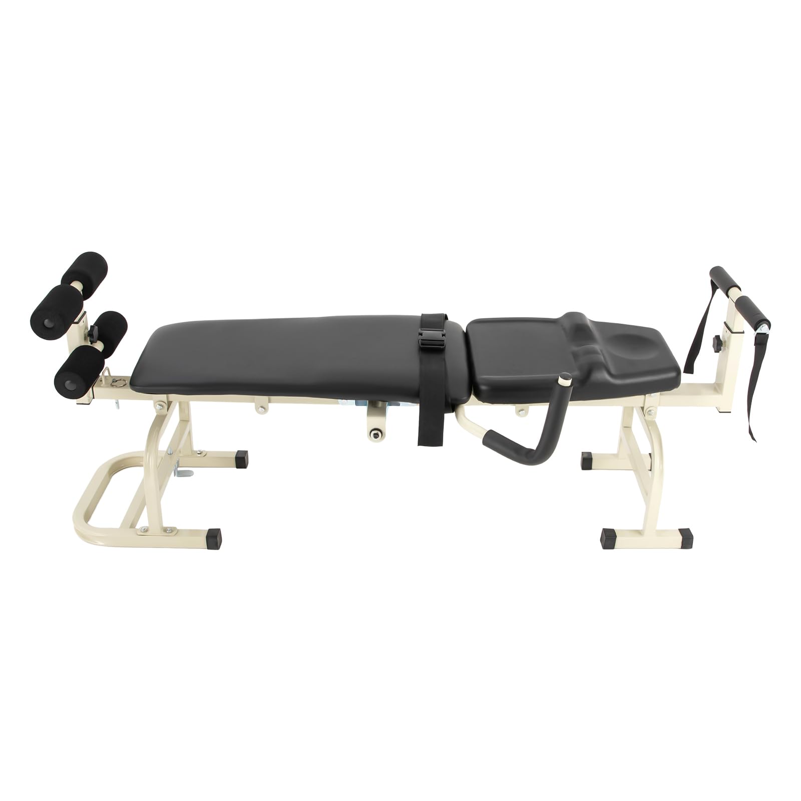 Portable Folding Massage Table - Cervical & Lumbar Traction Bed for Back Pain Relief, Body Stretching Device with Adjustable Height | Perfect for Chiropractic Clinics, Physical Therapy & Home Use