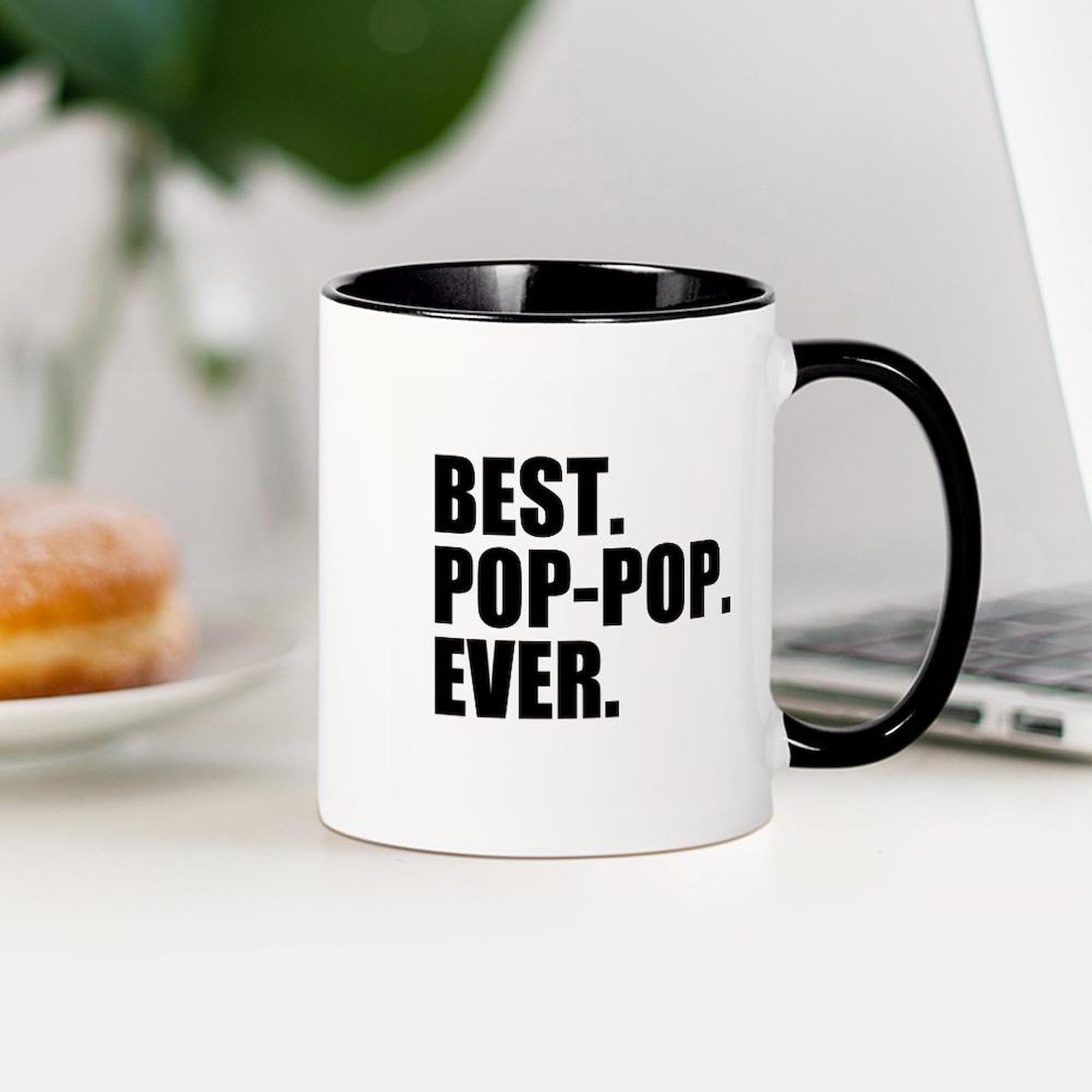Best Pop Pop Ever 11 oz (325 ml) Ceramic Coffee Mug - Funny Novelty Gift for Dad, Mom, Friends | Perfect for Office, Home & Coffee Lovers