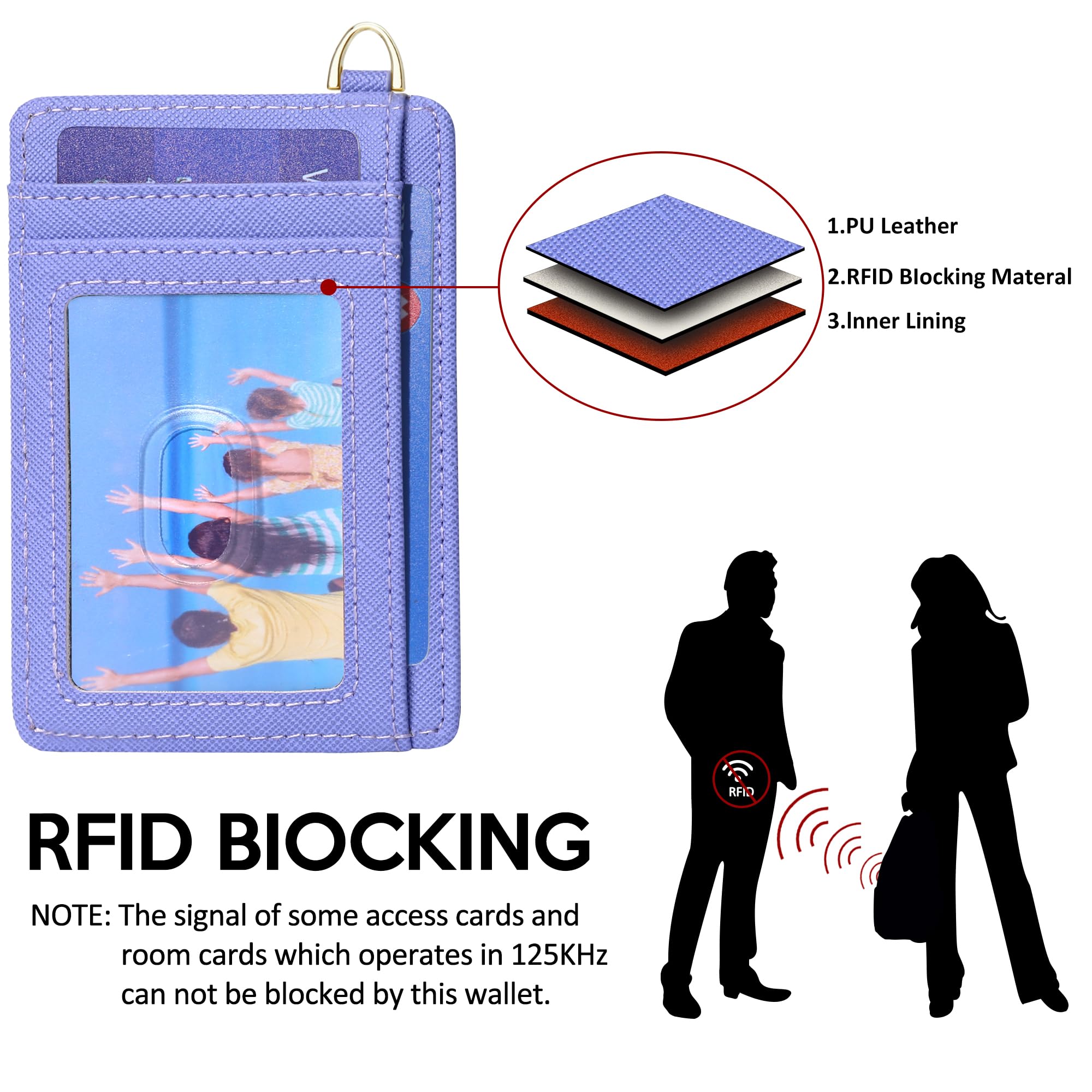Slim RFID Blocking Credit Card Holder - Minimalist Front Pocket Wallet for Men & Women with ID Window | Compact Card Case for Travel, Business & Everyday Use