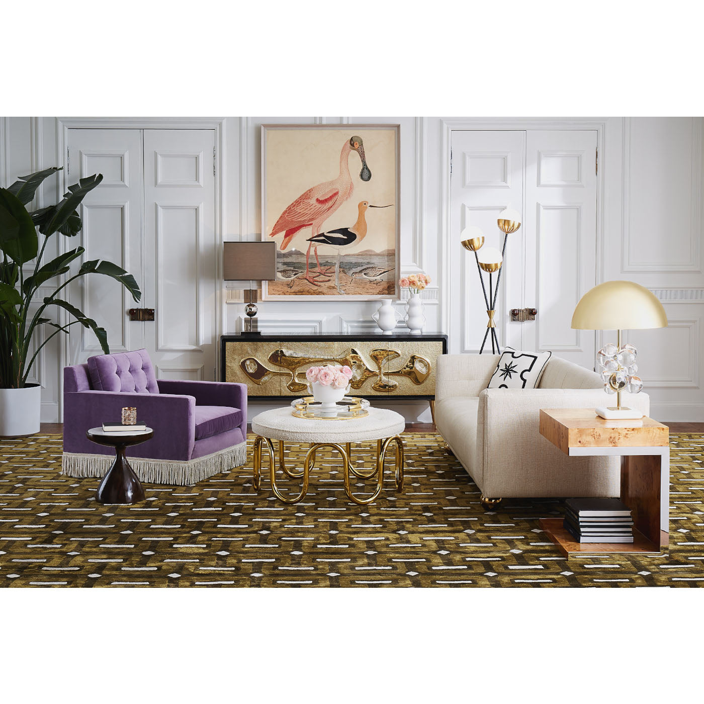Hand Tufted Thebes Wool Area Rug - Soft & Durable for Living Room, Bedroom, or Office Decor
