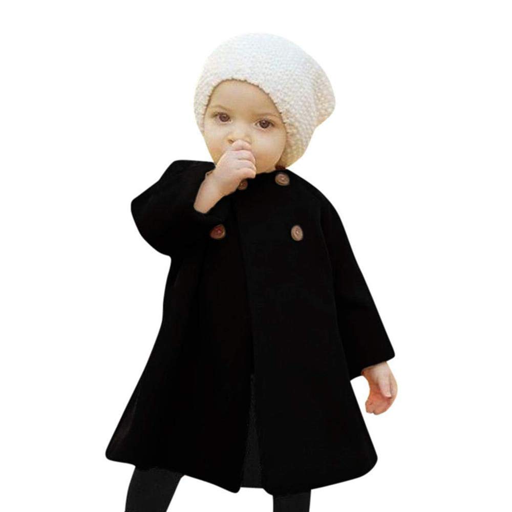 SWNONE Baby Coats for Girls - Soft Button Jacket for Spring & Fall - Cute Outerwear for Toddlers & Infants - Perfect for Playdates, Park Outings & Family Photos