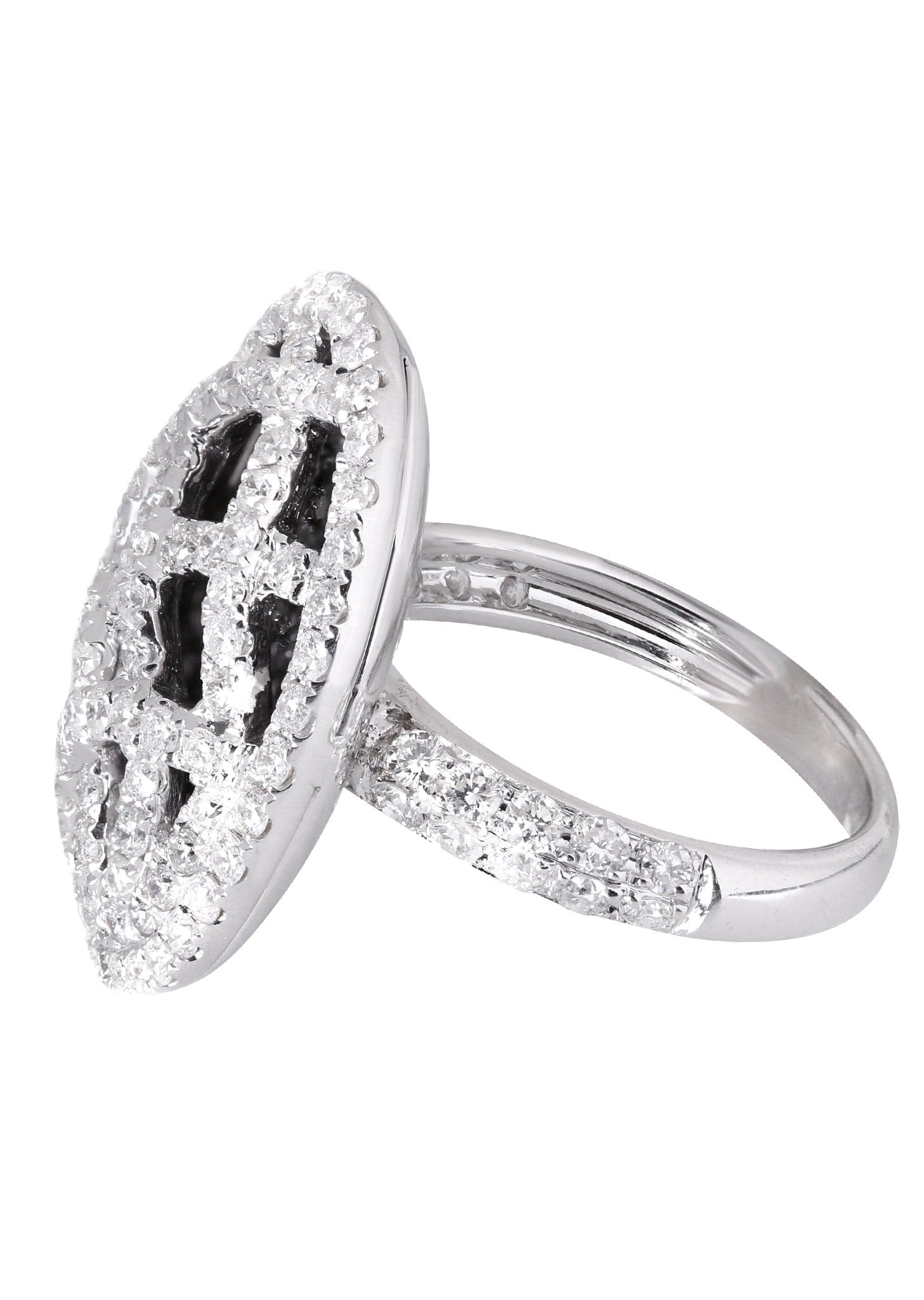 14K Gold Black Diamond Cocktail Ring for Women - 1.39 Carat Genuine Diamond, 10.72 Grams - Perfect for Evening Parties, Weddings & Special Occasions