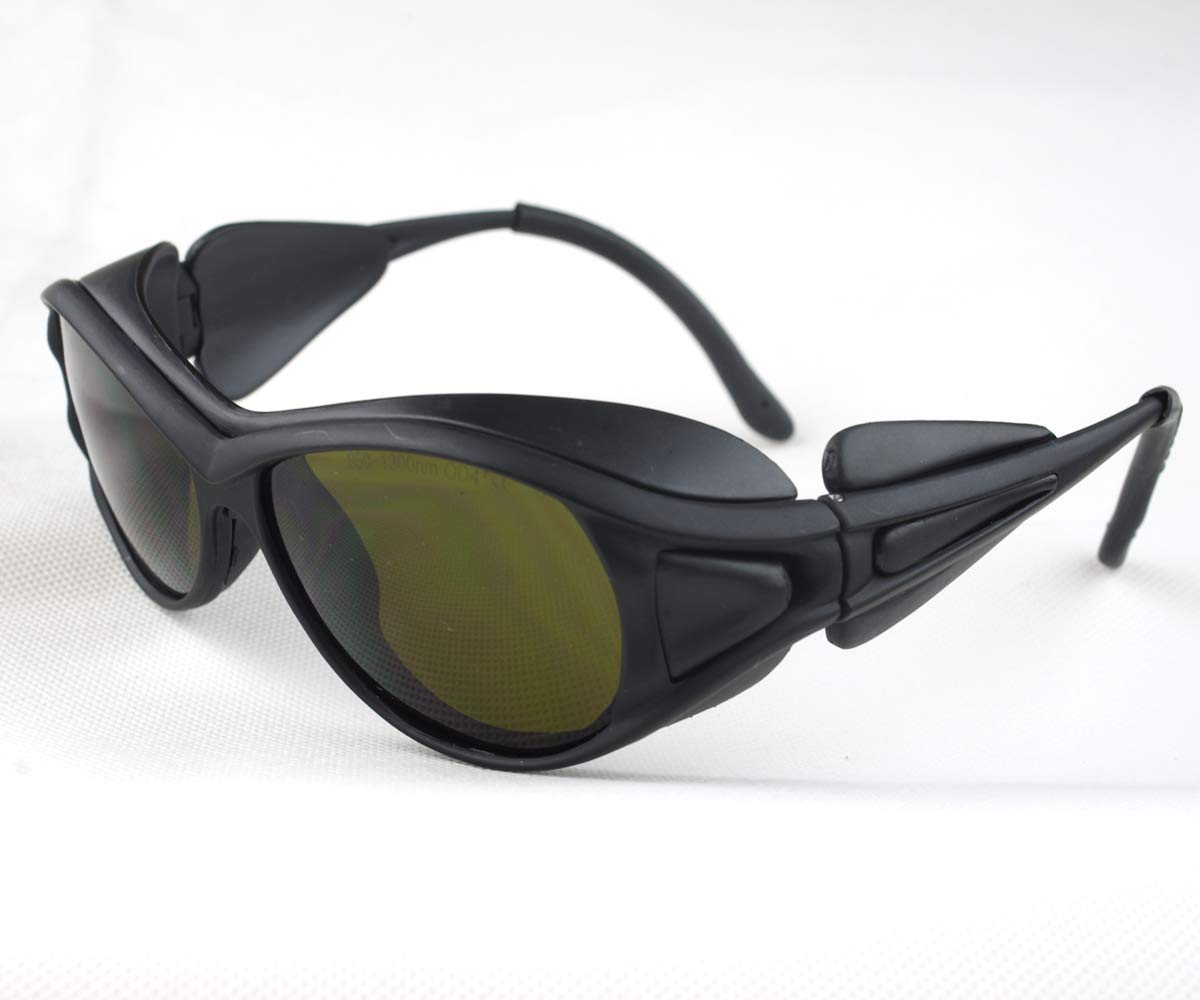 850nm 980nm 1064nm OD4+ OD6+ IR Infrared Laser Safety Goggles - CE T5-2 Certified Protective Eyewear for Fiber Laser Welding, Engraving & Cutting - Ideal for Industrial, Medical & Laboratory Laser Applications
