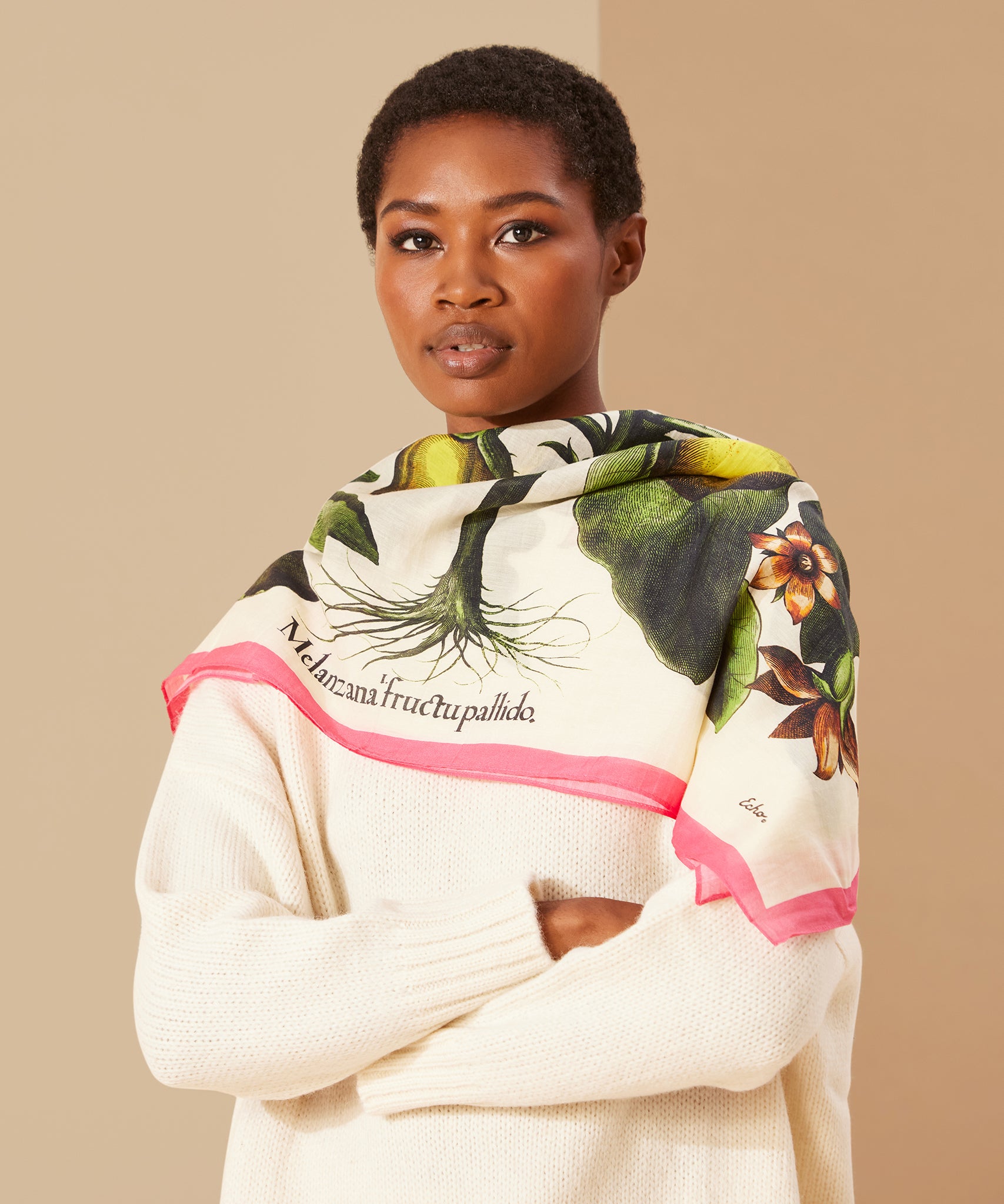 Echoplant Oversized Square Scarf for Women - Soft Lightweight Fashion Shawl Wrap - Perfect for Travel, Office, and Evening Outfits