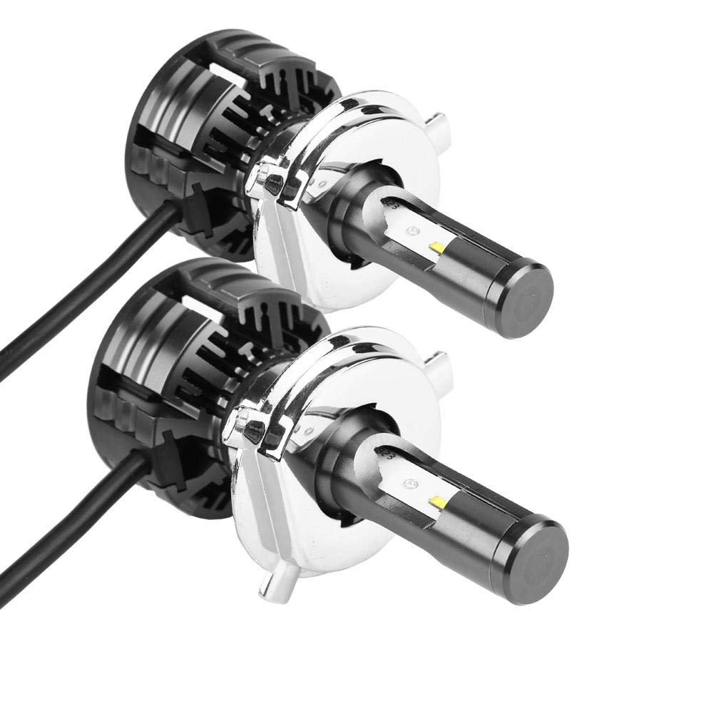 Super Bright H4 LED Headlight Bulbs - 1 Pair High Power Car LED Headlight Kit (3000K/4300K/6000K) for Night Driving, Off-Road & Fog Lights - Direct Replacement Halogen Bulbs