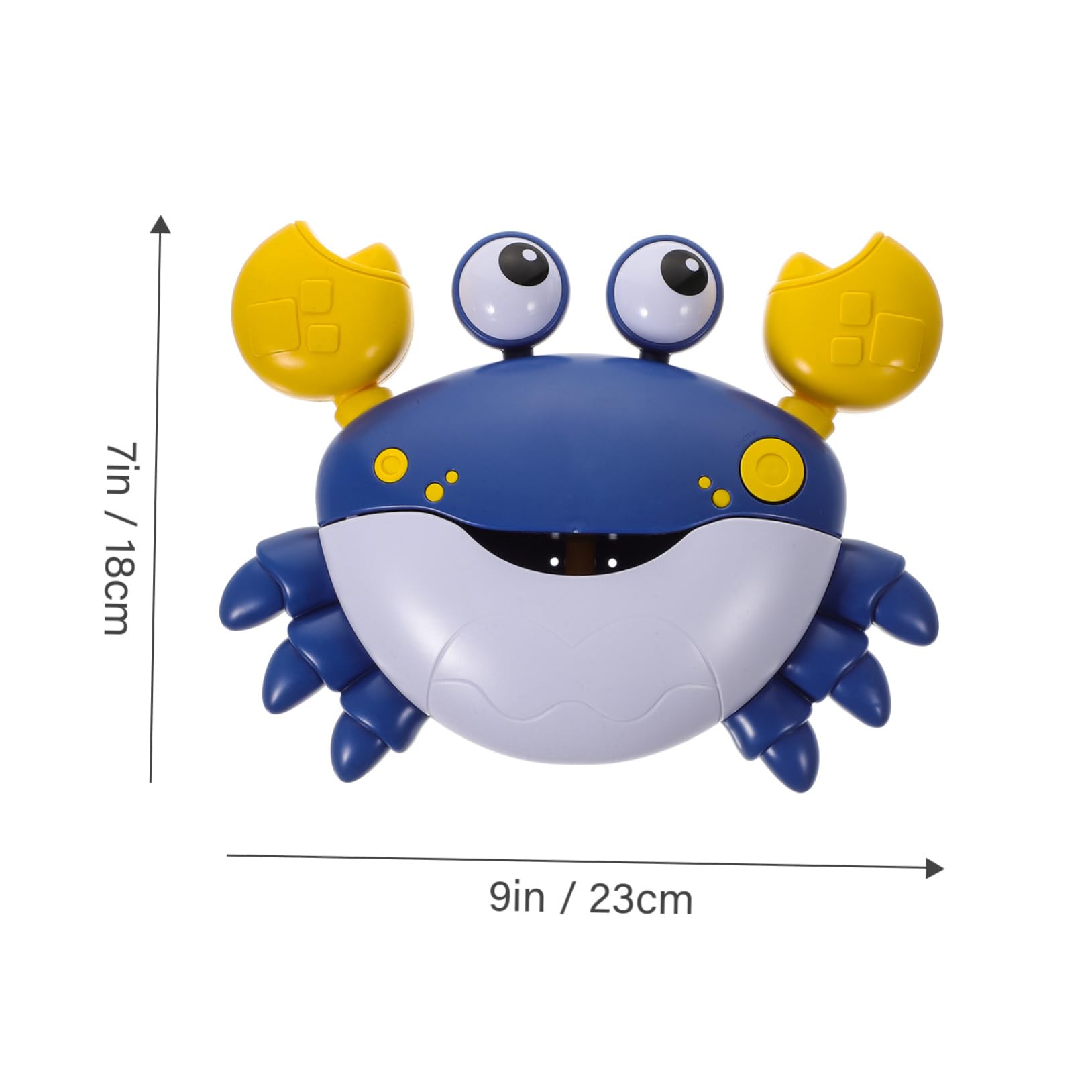 FAVOMOTO 3-Piece Crab Bubble Machine Bath Blower Toy Set - Fun Bathtub Bubble Maker for Kids - Durable Plastic Bath Toys for Toddlers & Children - Perfect for Bathtime Play, Pool Parties & Sensory Play