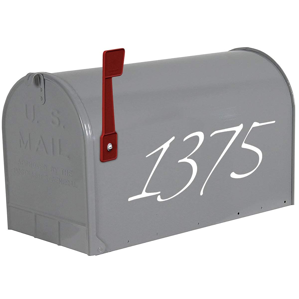 Custom House Address Vinyl Decal Stickers - Personalized Mailbox Numbers for Home & Apartment - White CMB21 - Perfect for Mailbox, Front Door & Outdoor Decor