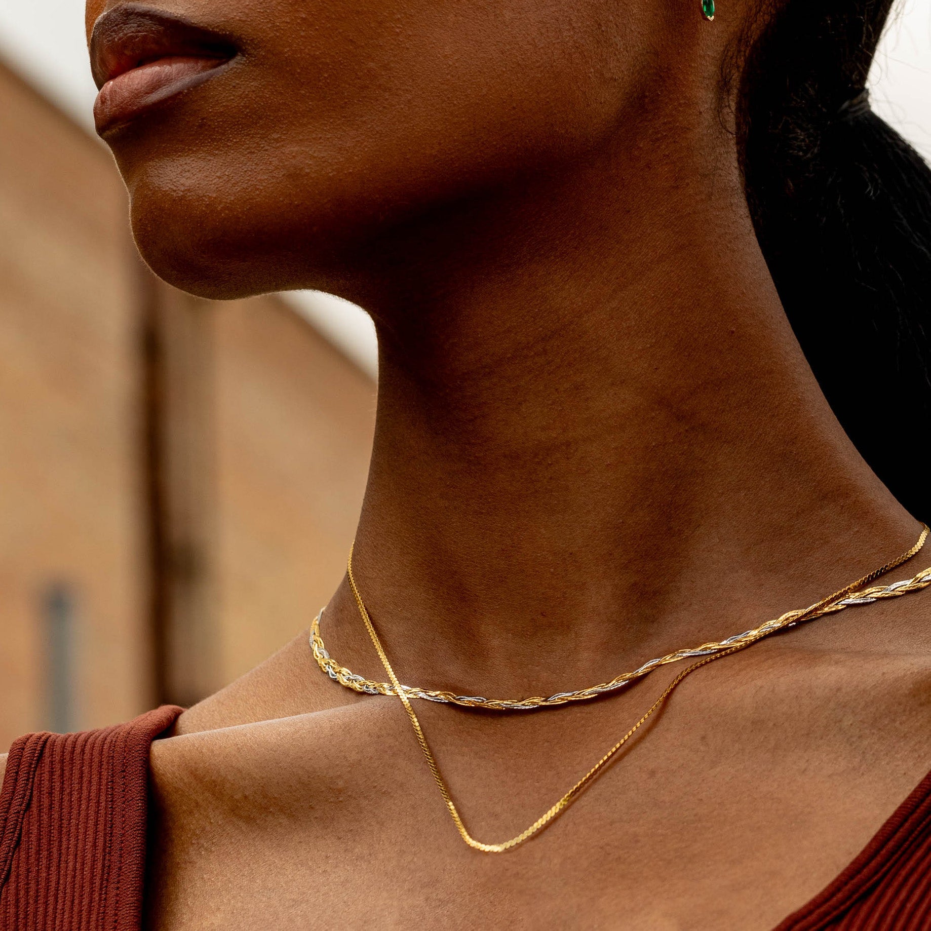 Vermeil S Chain Necklace - 18K Gold Plated Sterling Silver Jewelry for Women - Elegant Layering Piece for Everyday Wear & Special Occasions