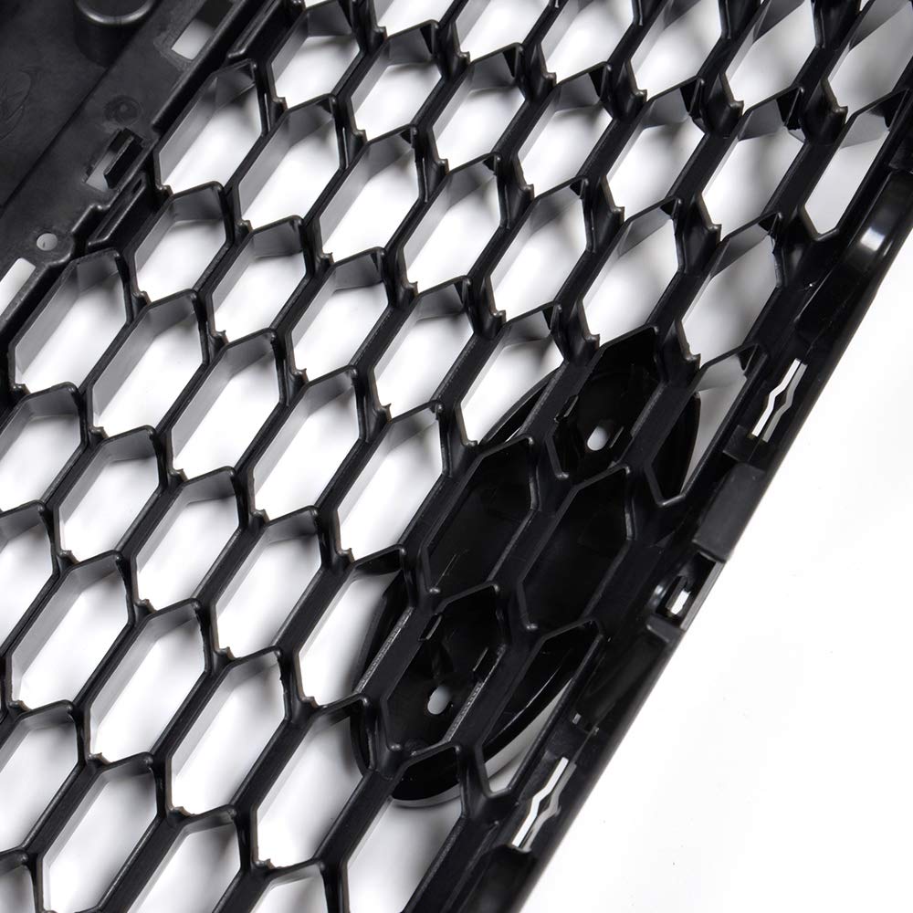 Black Honeycomb Front Bumper Grille for 2017-2019 Ford Escape/Kuga - Sporty Upgrade for Off-Road & City Driving