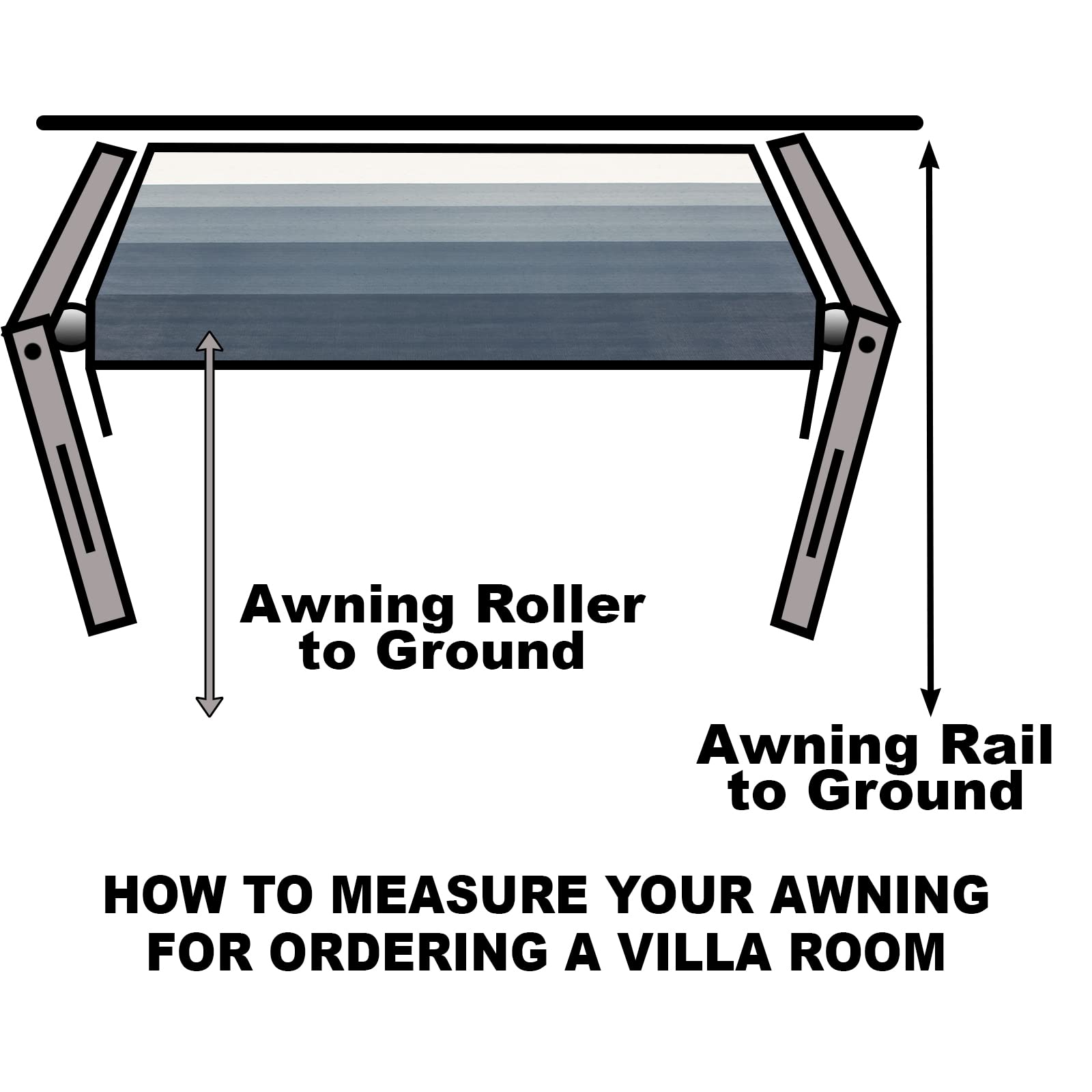 ShadePro 15ft RV Awning Screen Room - Portable Camper Patio Enclosure for Outdoor Living - Perfect for RV, Camping, and Backyard Relaxation