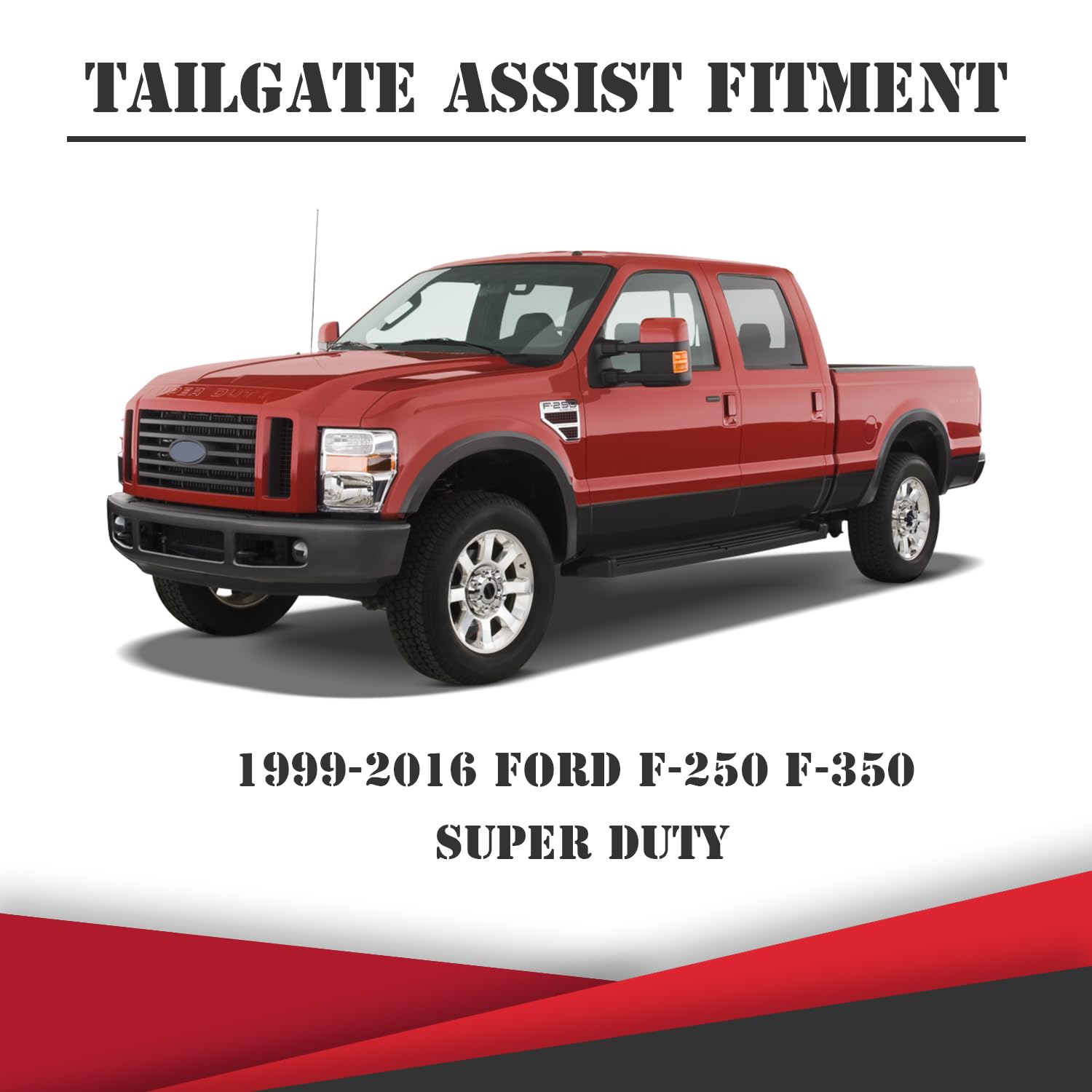 KitsPro Truck Tailgate Assist Damping Strut - Compatible with 1999-2016 Ford F-250 & F-350 Super Duty - Heavy Duty Tailgate Lift Support - Perfect for Loading/Unloading Cargo & Securing Tailgate