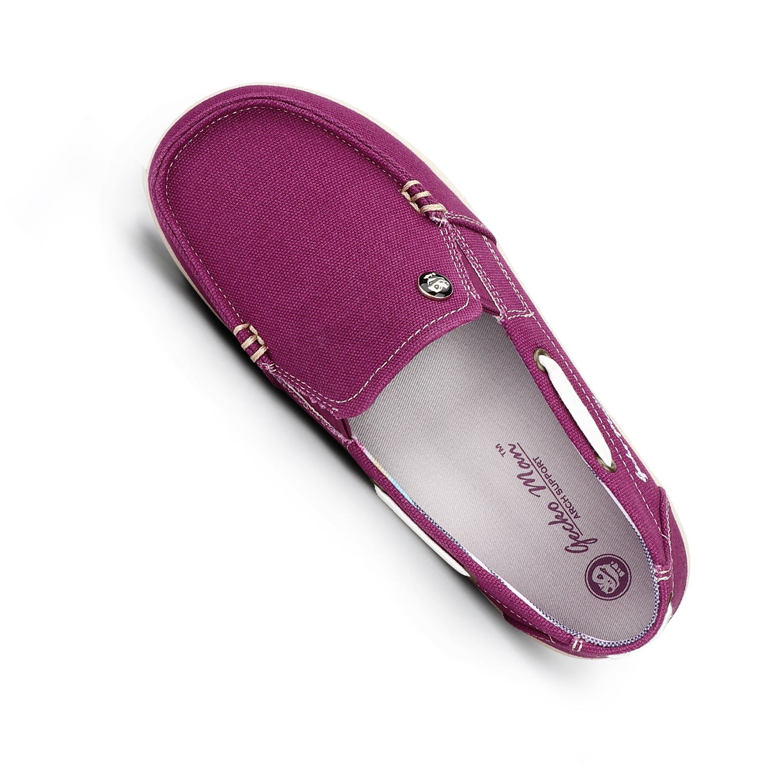 Women's Comfortable Canvas Loafer Shoes - Casual Slip-On Flats for Walking, Work & Travel - Breathable & Lightweight Everyday Shoes