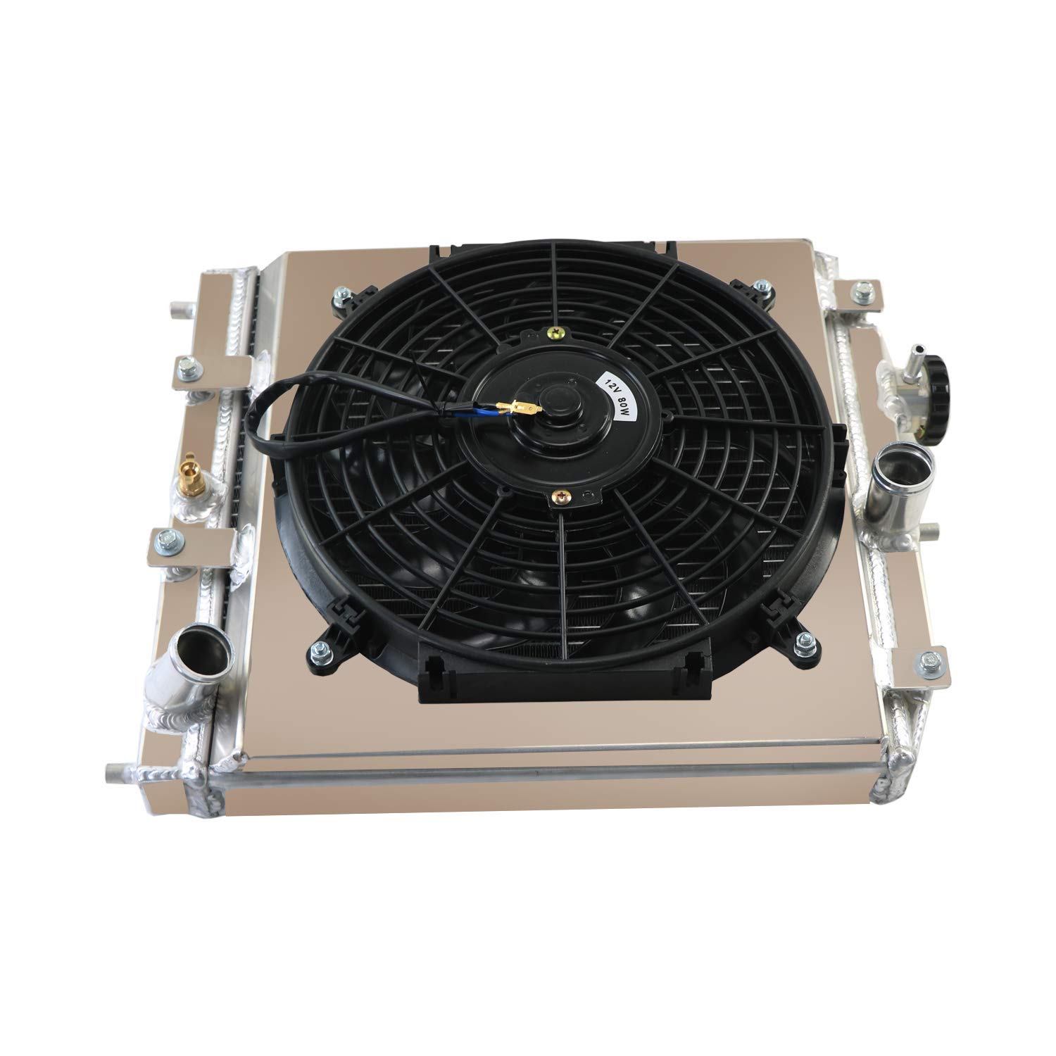 Honda Civic EJ EK Del Sol EG Integra DB/DC Radiator, Shroud Fan & Relay Kit - High Performance Cooling System for Street Racing & Daily Driving