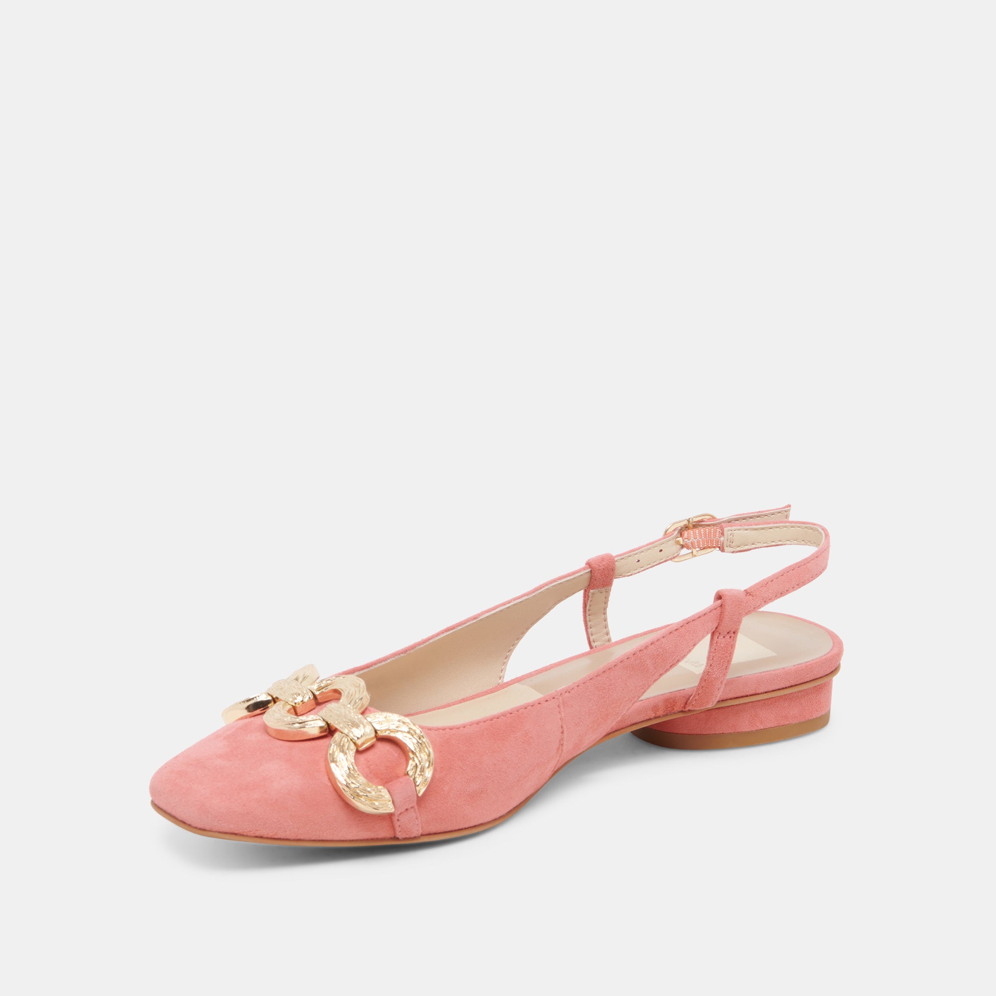 RAMANO FLATS CORAL SUEDE - Women's Comfortable Slip-On Loafers for Work & Casual Wear | Soft Suede Shoes for Office, Travel & Everyday Use