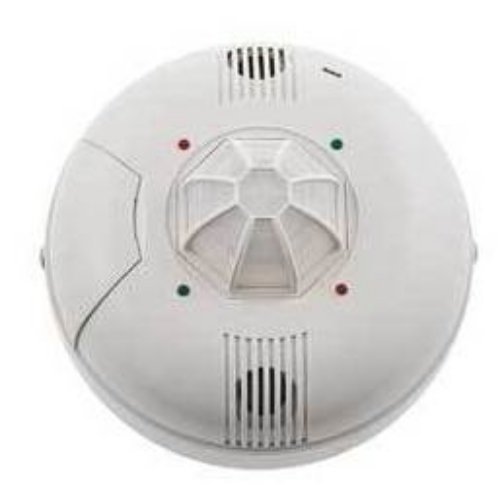 Hubbell LVPR1500R White Dual Technology Ceiling Motion Sensor - 360° Detection, 1500 sq ft Range, 120-347VAC - Ideal for Warehouses, Retail Stores & Smart Home Automation