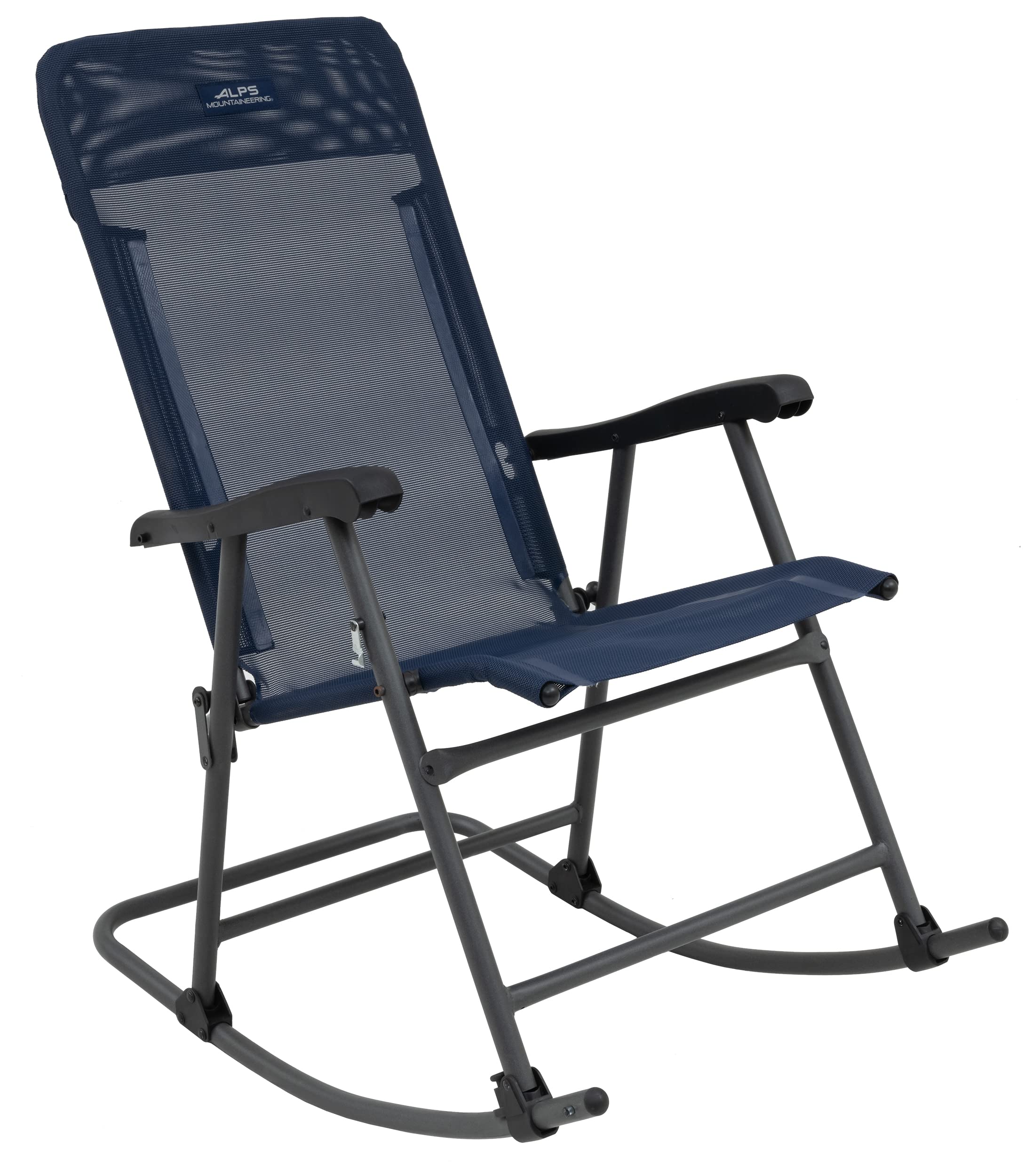 ALPS Mountaineering Breeze Rocker Chair - Lightweight Portable Folding Camping Chair with Cup Holder - Perfect for Outdoor Camping, Beach, Picnics, and Backyard Relaxation