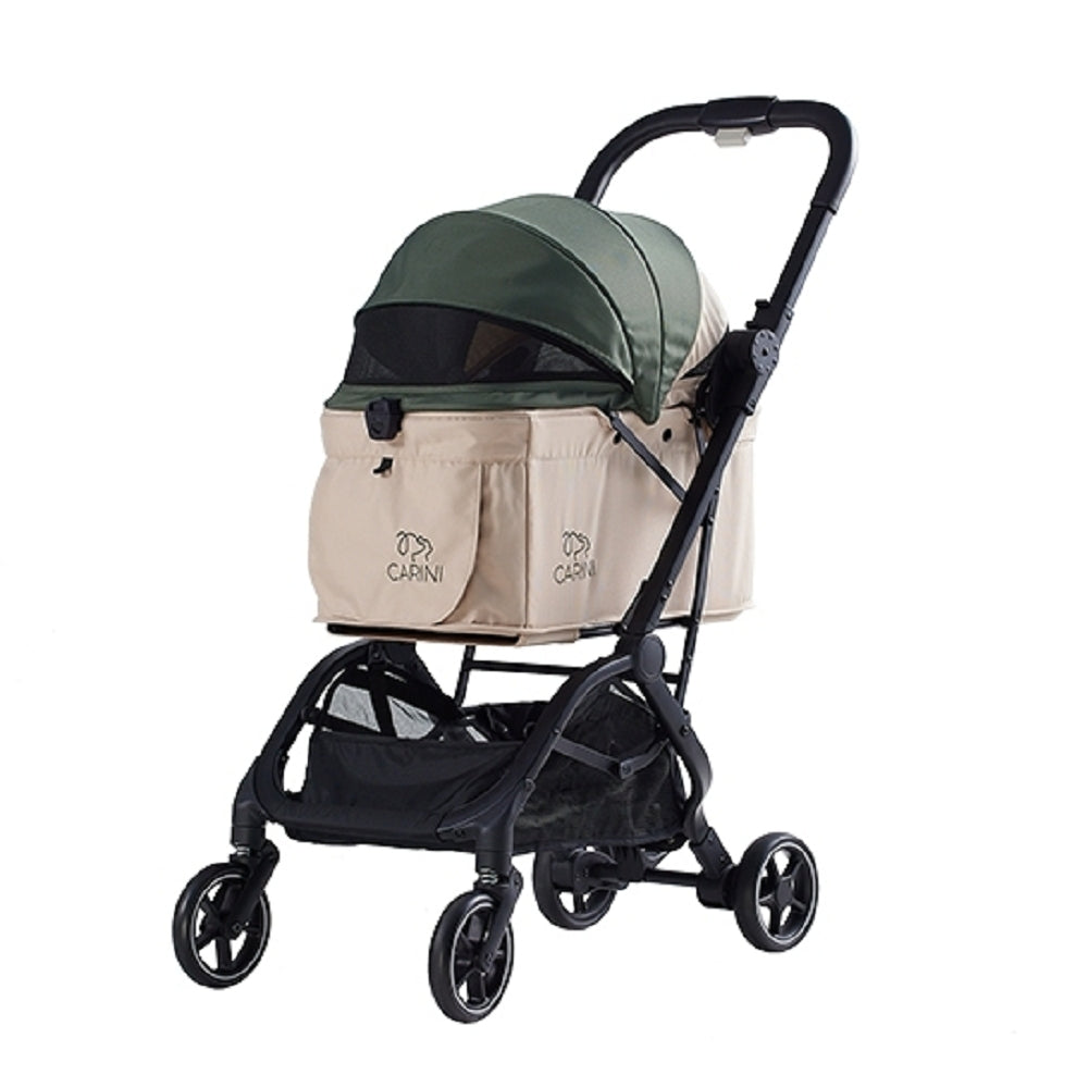 Lightweight Auto-Folding Pet Stroller for Small Dogs & Cats - Compact Travel Carrier for Outdoor Walks, Shopping & Vet Visits