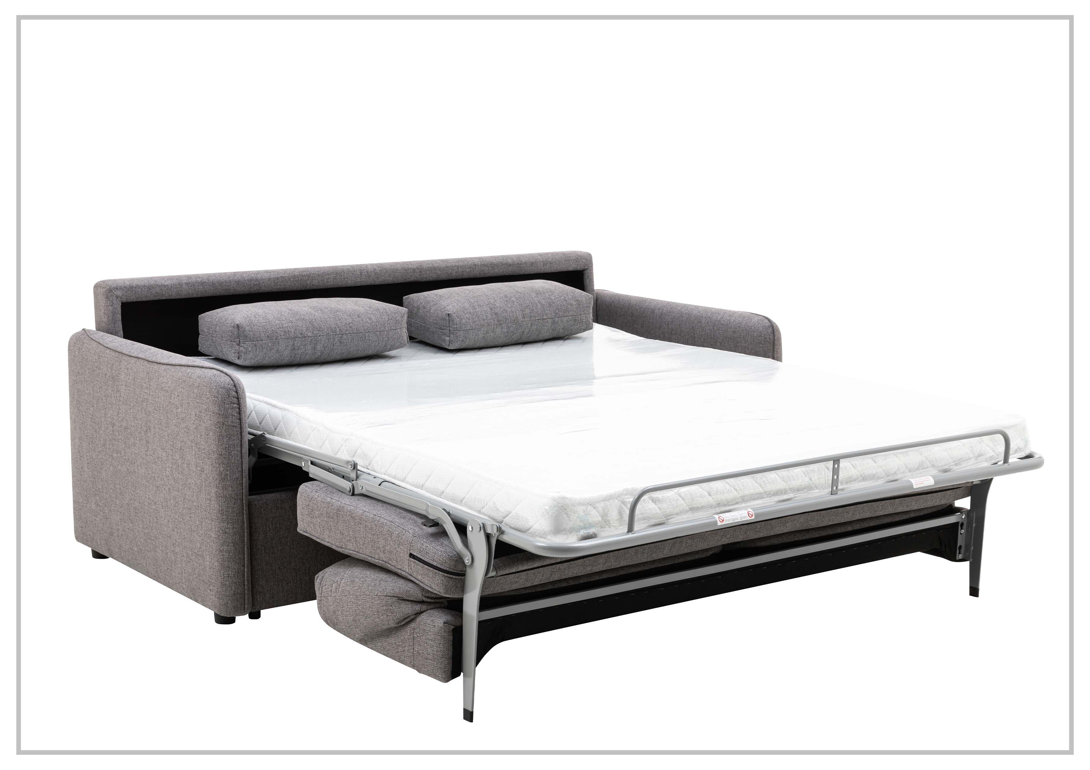 Gio Italia New York Queen Size Fabric Sleeper Sofa with Memory Foam - Affordable Convertible Sofa Bed for Small Spaces, Guest Rooms & Apartments