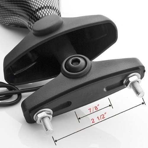 2-Pack Motorcycle Side Mirrors - Universal Rear View Mirrors for Kawasaki Ninja 250 500 ZX 6R 10R 12R ZX-14 ZX-RR ZX600 - Left & Right Fairing Mount Mirrors for Enhanced Safety & Visibility on Road Trips