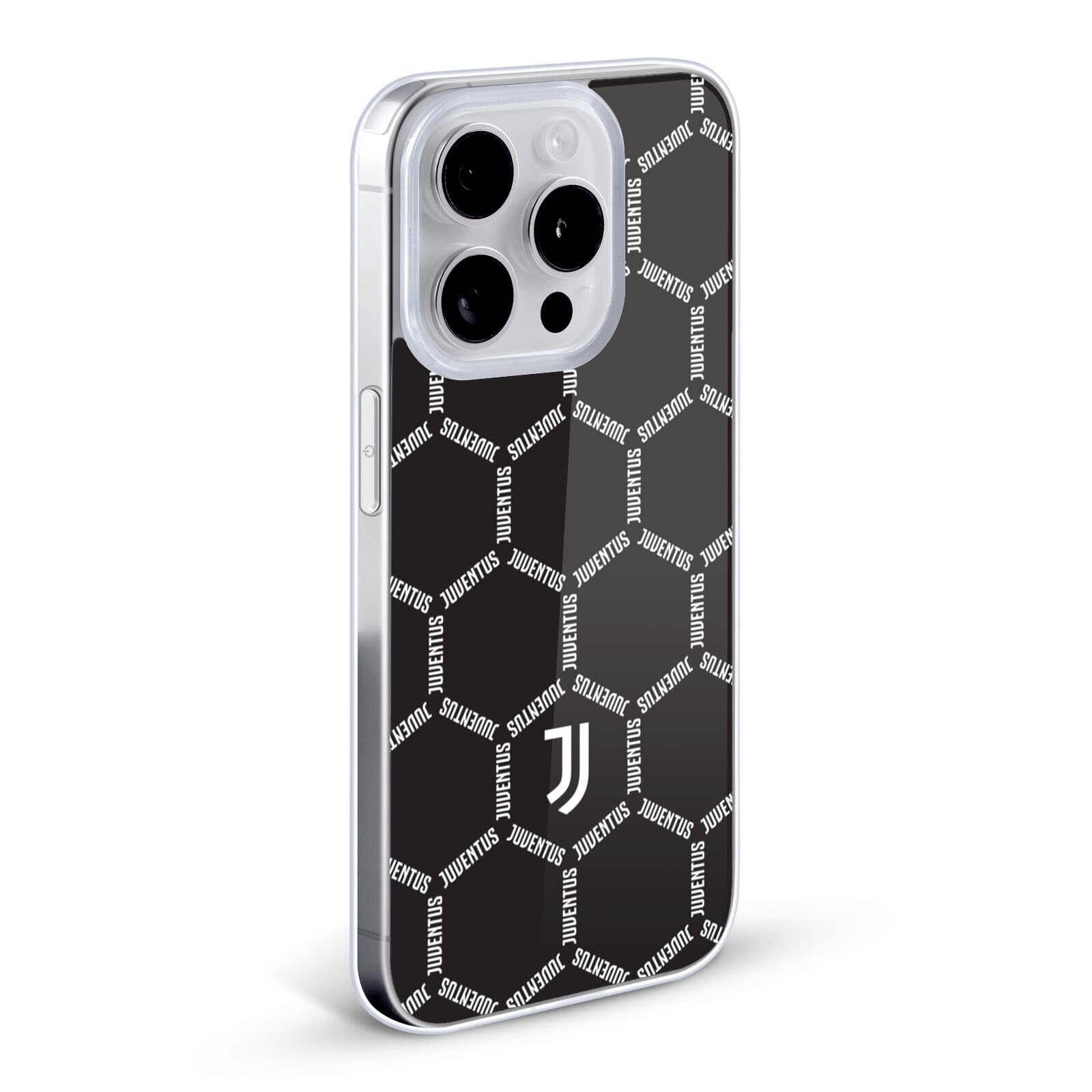 Officially Licensed Juventus FC Ball Pattern Logo Art Soft Gel Case for iPhone 12 Pro Max - Perfect for Matchdays & Fan Gifts