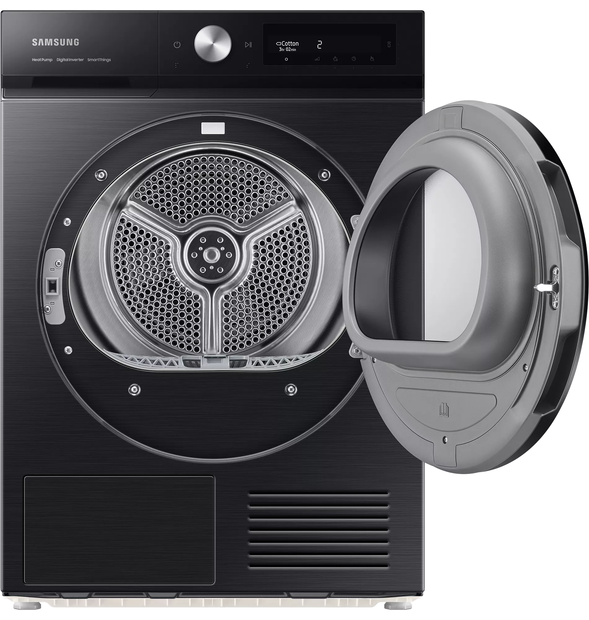 Samsung 9Kg Heat Pump Dryer - Energy Efficient, Bespoke Black | Perfect for Large Laundry Loads & Eco-Friendly Homes