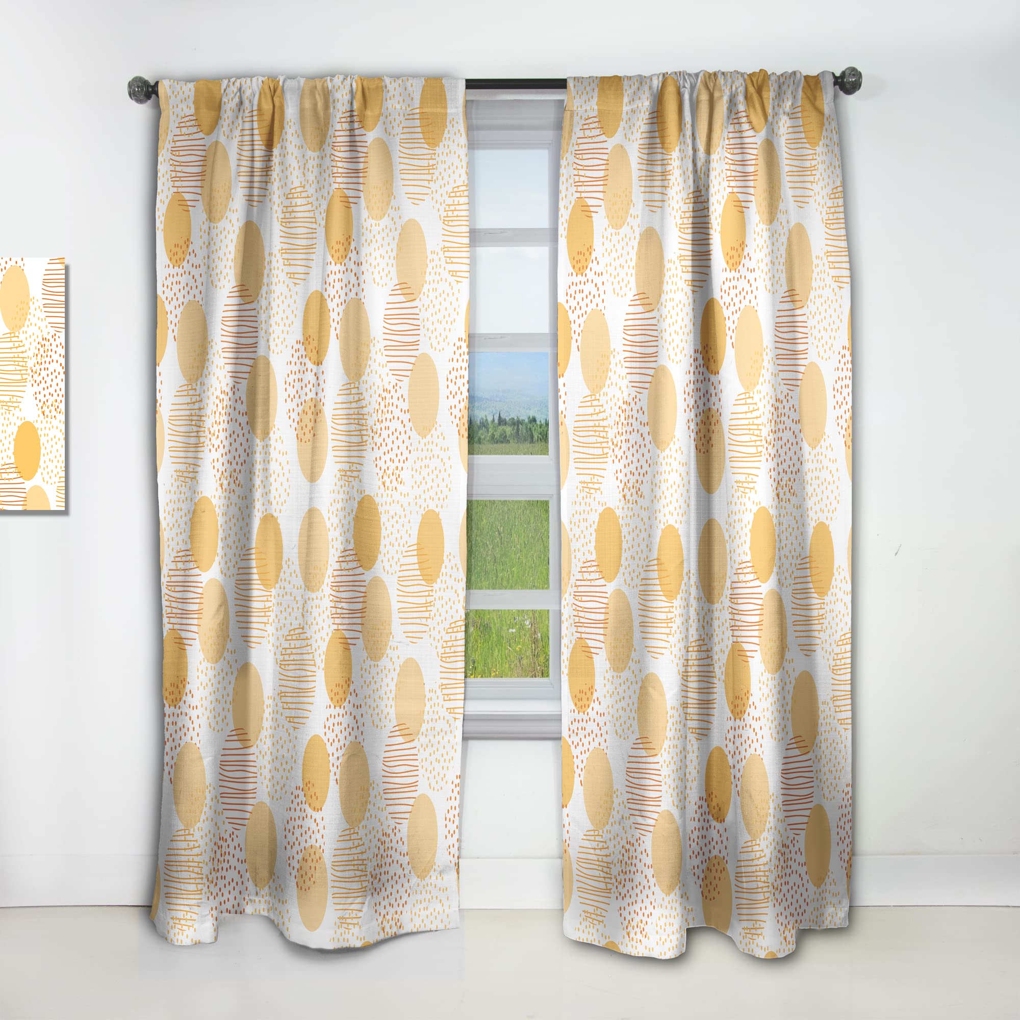 DesignQ Red Lips Fashion Pattern Thermal Insulated Curtains - Single Panel 52x63 Inches - Elegant Window Treatments for Bedroom & Living Room - Perfect for Home Decor, Privacy & Light Control