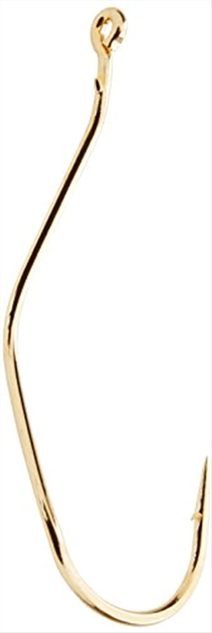 Mustad Slow Death Aberdeen Fishing Hook - Special Bent Shank Gold Size 4 for Trout, Walleye & Panfish - Perfect for Freshwater & Ice Fishing Lures