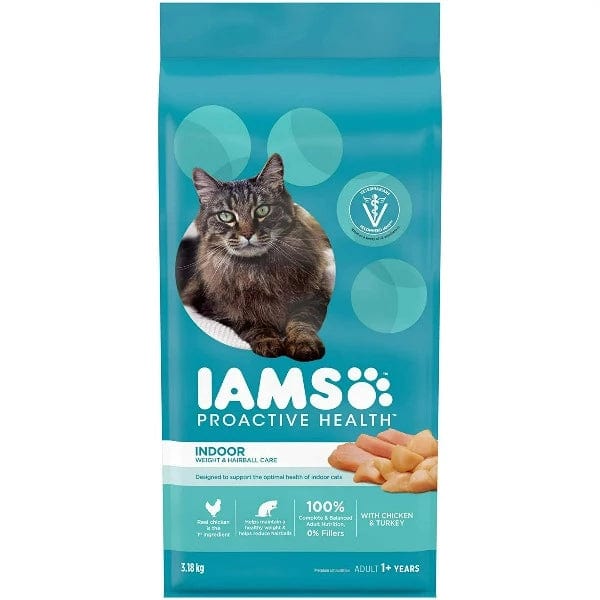 IAMS Proactive Health Indoor Weight & Hairball Care Dry Cat Food - Premium Nutrition for Indoor Cats - Perfect for Weight Management & Hairball Control at Home