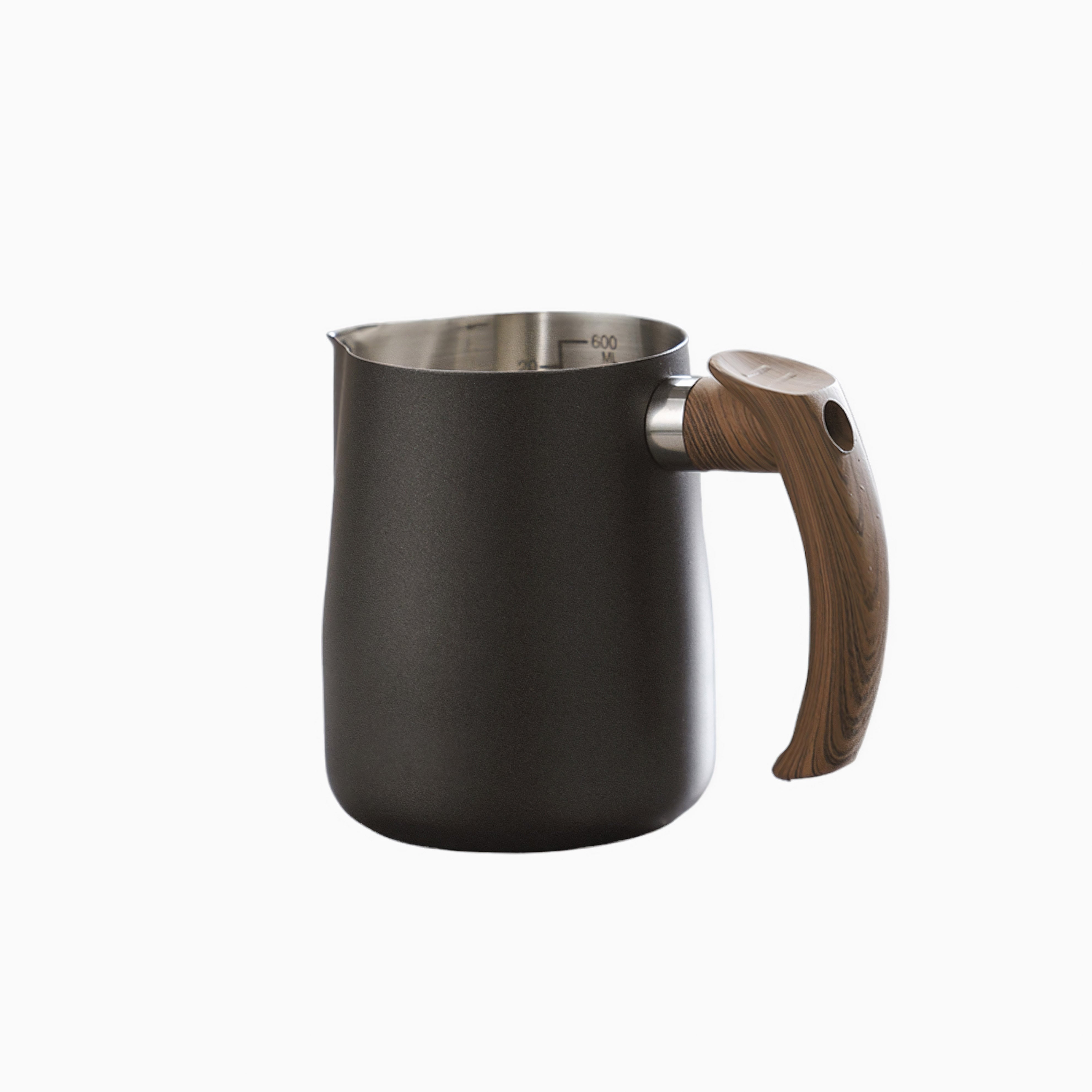 Premium Thickened Milk Jugs for Latte, Cappuccino & Frothing - 12oz/16oz Stainless Steel Milk Frothing Pitcher with Handle & Spout - Perfect for Home Baristas, Coffee Shops & Cafe Use