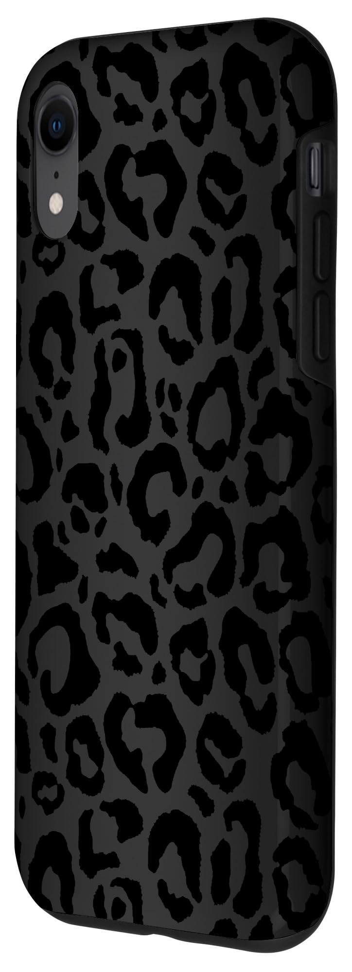 iPhone XR Black Leopard Print Phone Case - Stylish Cheetah Pattern Protective Cover for Women & Men | Perfect for Daily Use, Travel & Fashion Accessories