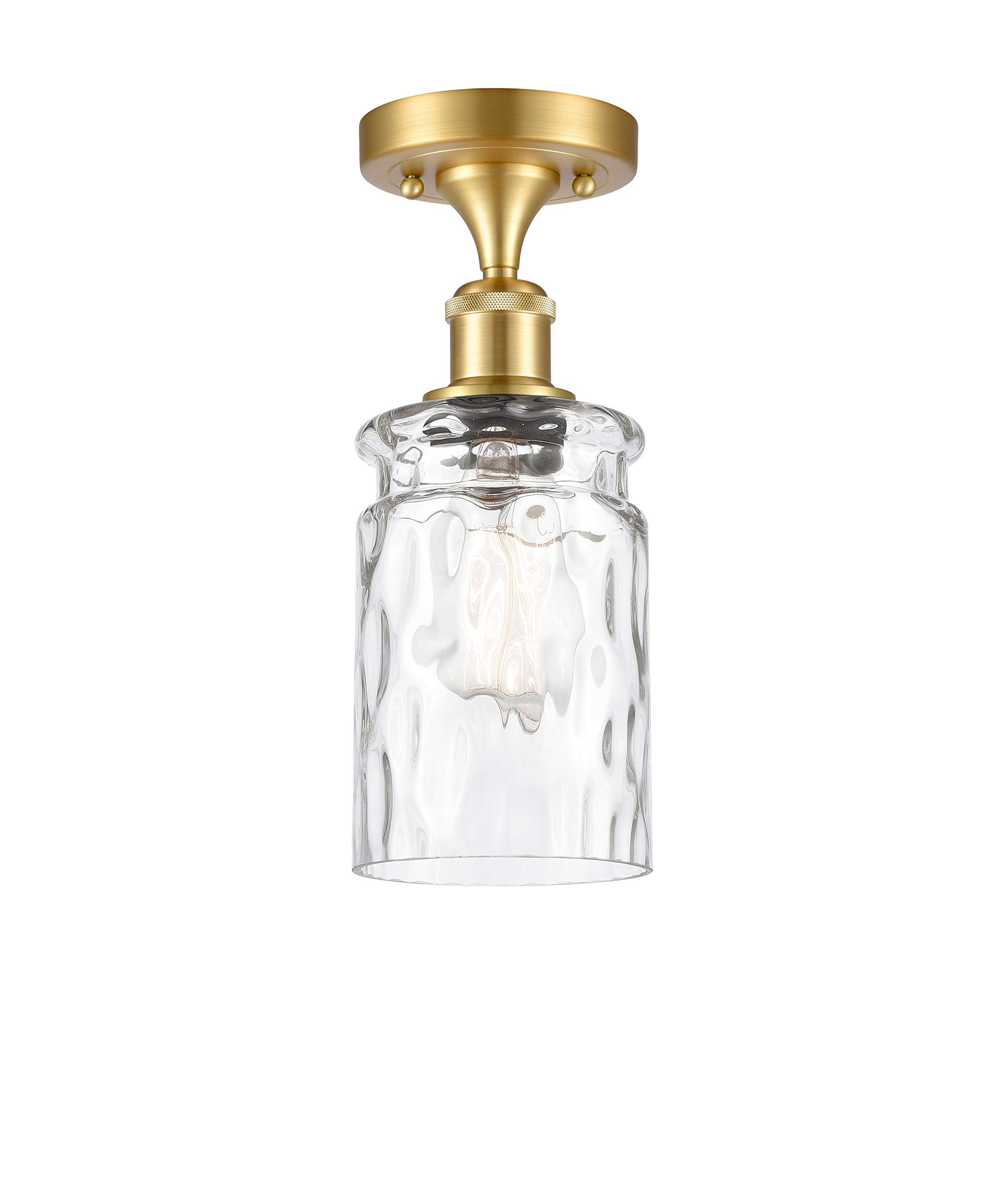 516-1C-SG-G352-LED Bare Bulb 1 Light Cord Set in Satin Gold Finish - Perfect for Vintage Lighting, DIY Lamps, and Home Decor Projects