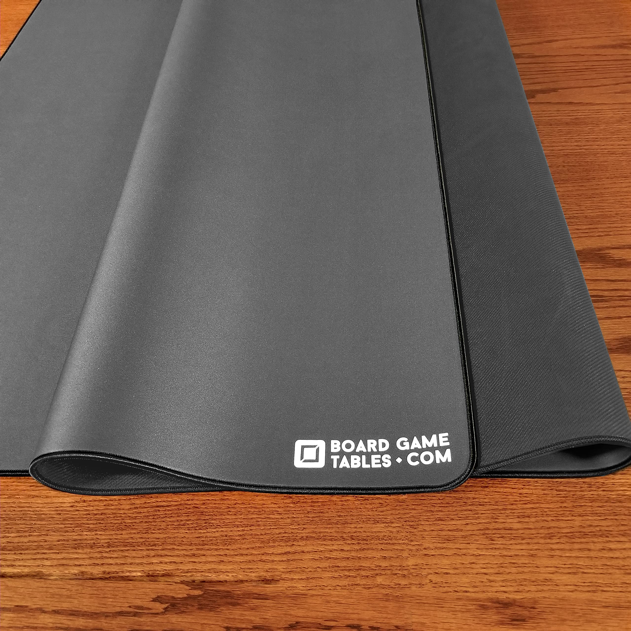 Premium 3'x5' Board Game Playmat - Extra Thick Super Cushioned, Stitched Edge & Water Resistant Surface with Carrying Case - Perfect for Tabletop Games, Card Games, RPGs, Magic: The Gathering & Dungeons & Dragons (Medium, Gray) - Ideal for Game Nights, Tournaments & Home Entertainment