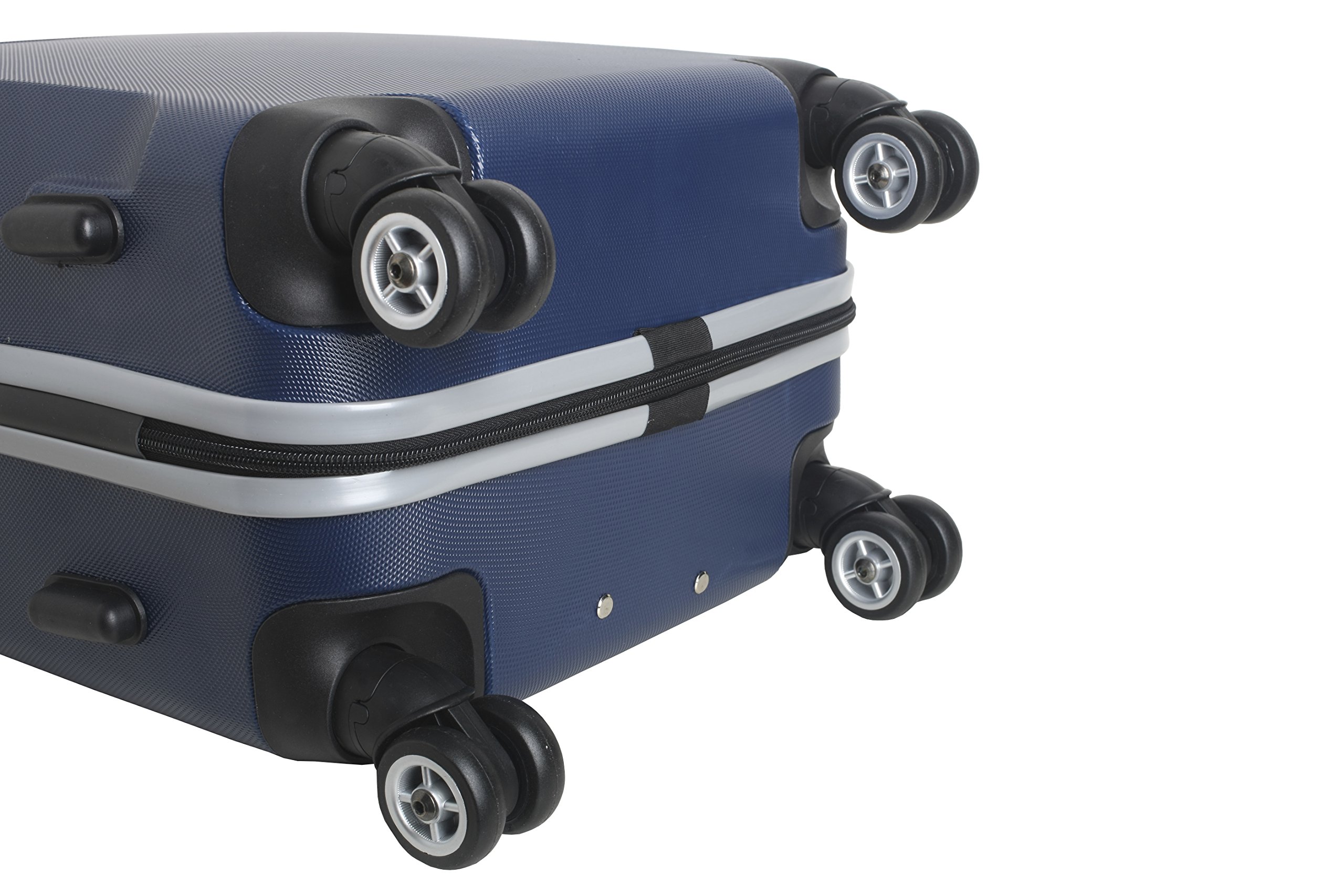 Denco NCAA Pittsburgh Panthers 20-Inch Carry-On Hardcase Spinner Luggage with 360° Wheels - Navy Blue - Perfect for College Travel, Weekend Trips & Airplane Use