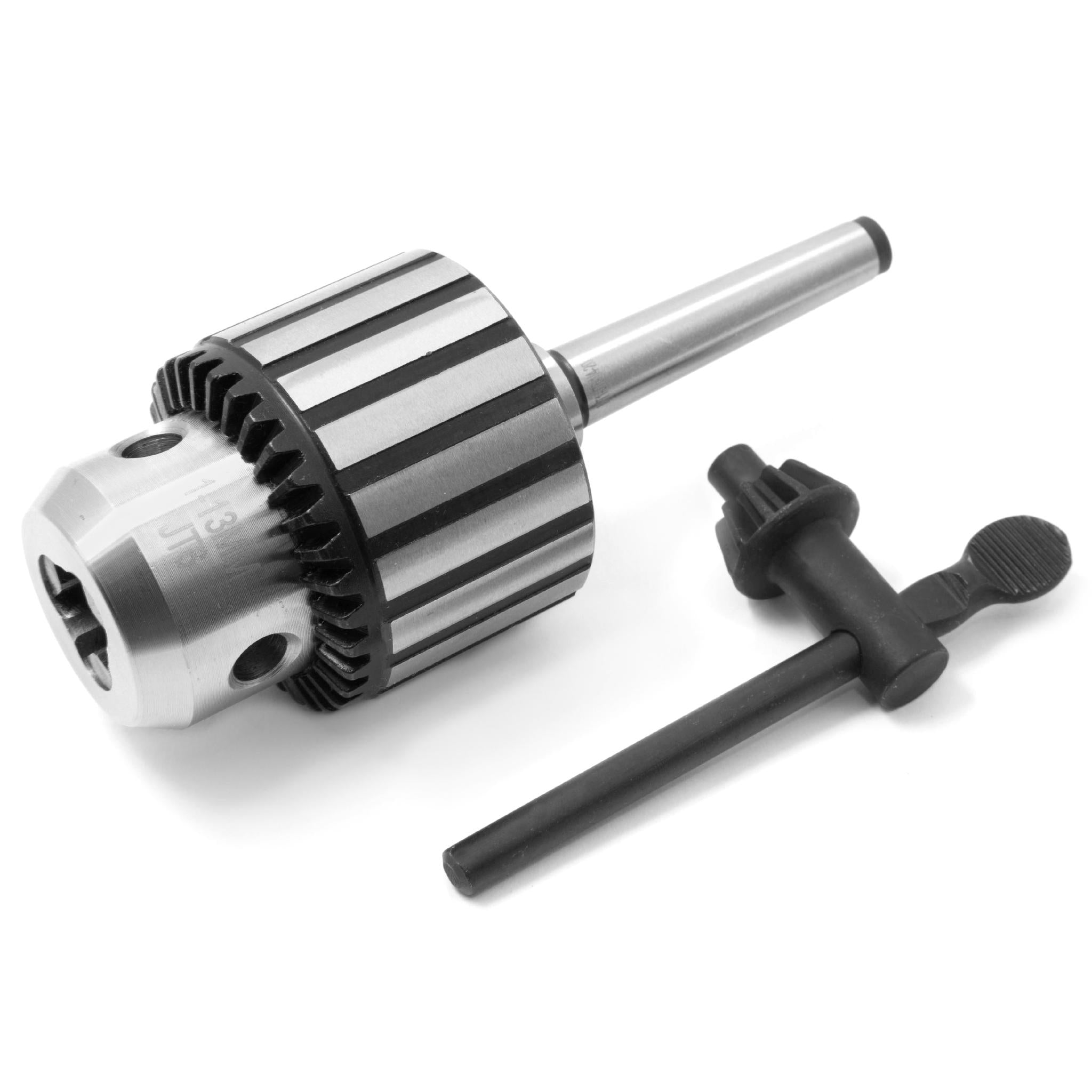 WEN LA136K 1/2 Inch Keyed Drill Chuck with MT1 Arbor Taper - Precision Power Tool Accessory for Woodworking, Metal Drilling & DIY Projects