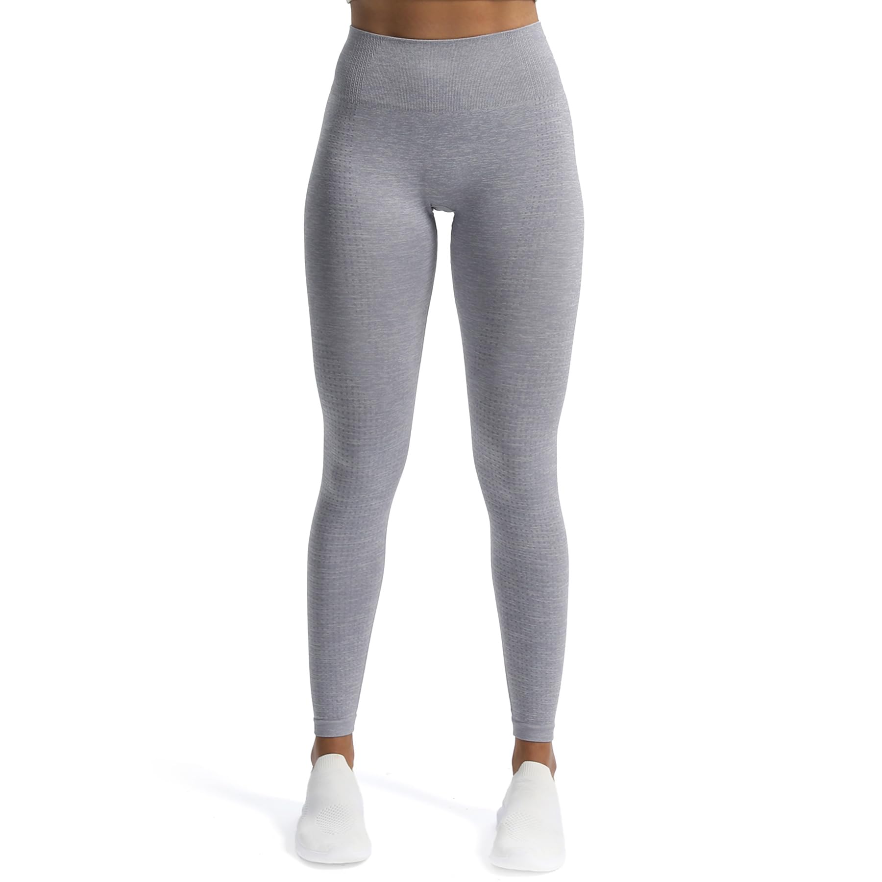 Aoxjox High Waist Seamless Yoga Pants for Women - 24'' Gym Leggings with Vital Workout Design - Perfect for Running, Pilates & Lounge Wear