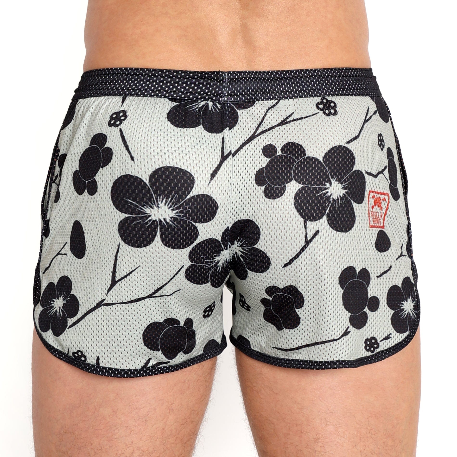 Japanese Floral Mesh Shorts - Breathable & Stylish Women's Summer Shorts for Casual Wear, Beach, and Yoga