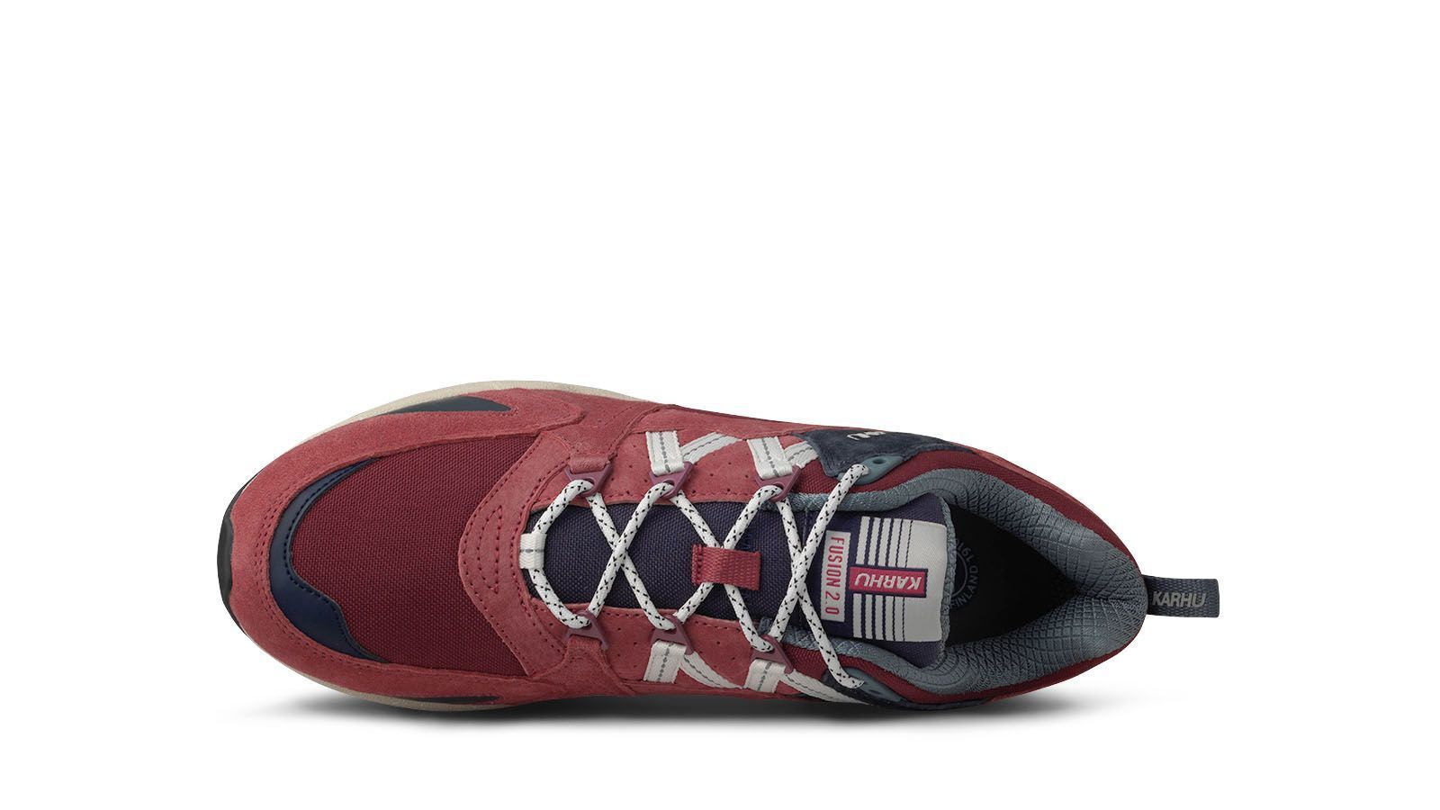 FUSION 2.0 Mineral Red & Lily White Running Shoes - Lightweight Athletic Sneakers for Women, Gym Workout & Casual Wear