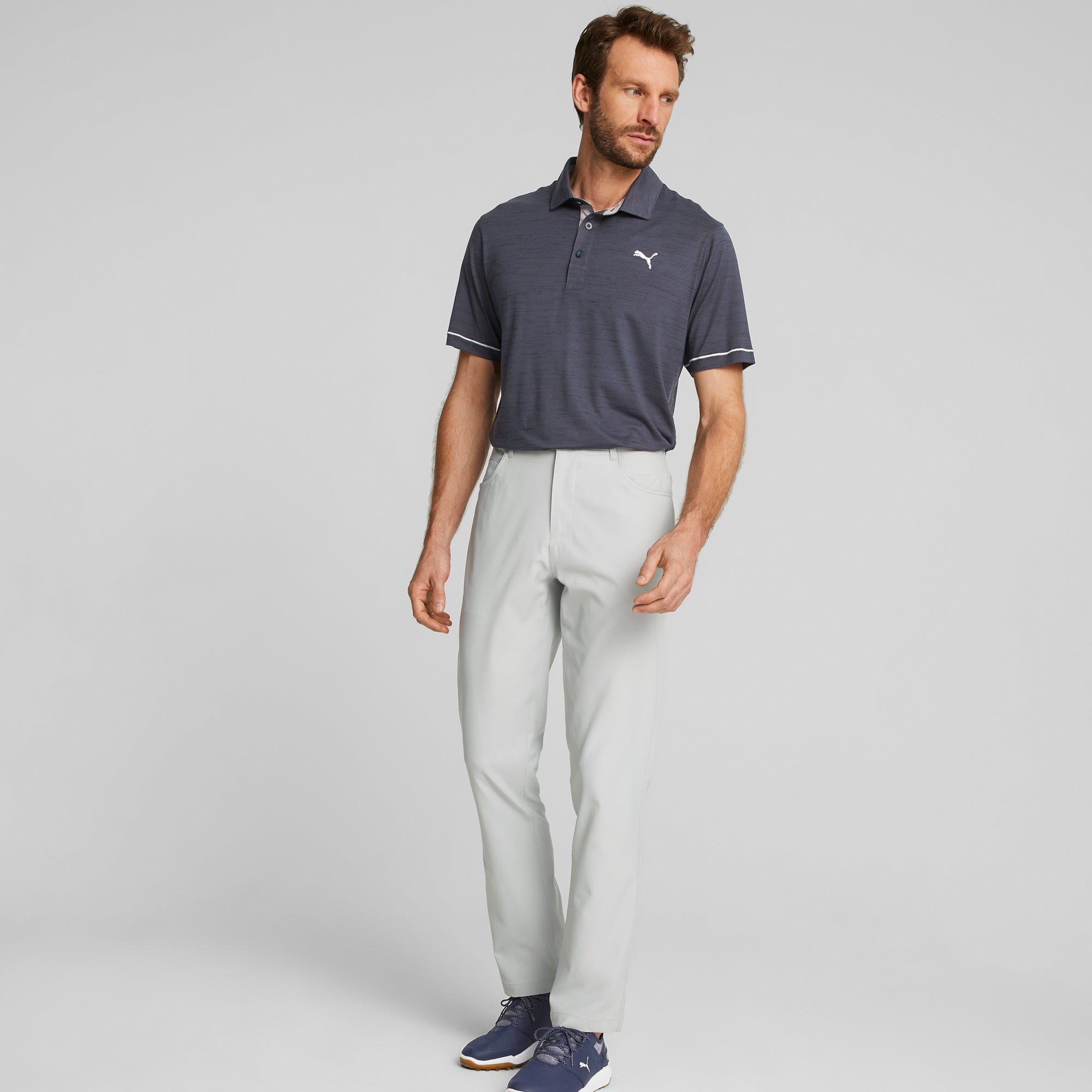 **Men's 5-Pocket Golf Pants - Ash Gray | Stretch Comfort & Performance | Perfect for Golfing, Casual Wear & Outdoor Activities**