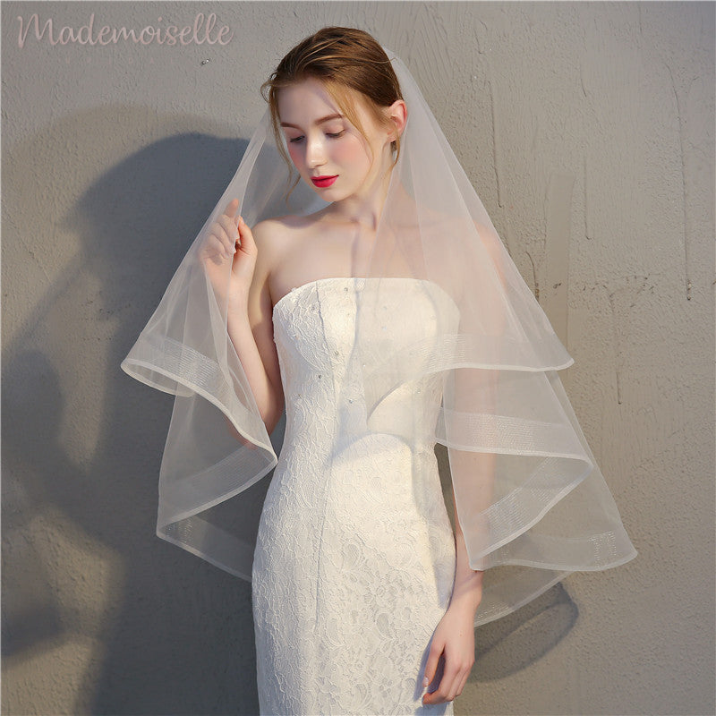 Elegant Demi Veil for Women - Perfect for Weddings, Bridal Showers & Formal Events | Lace & Tulle Hair Accessories