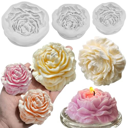 Peony Candle Mold