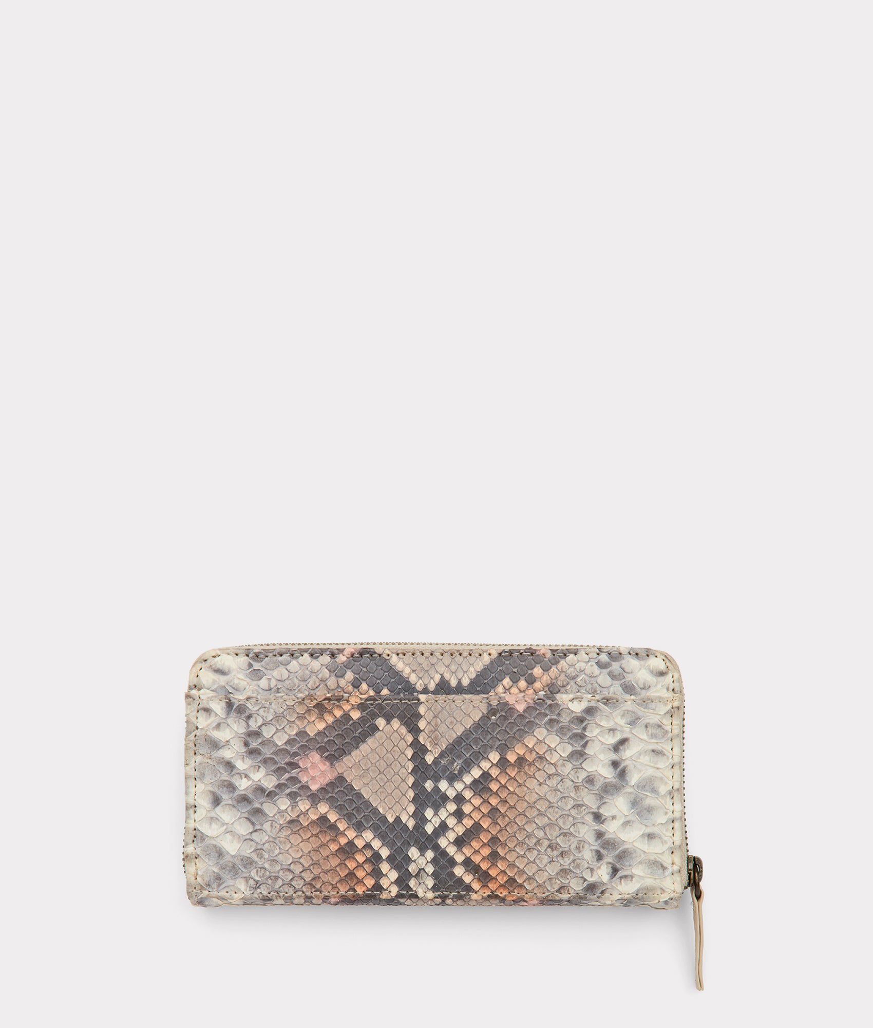 Exotic Sunset Python Zip Wallet for Women & Men - Stylish & Durable Leather Wallet for Everyday Use, Travel & Business