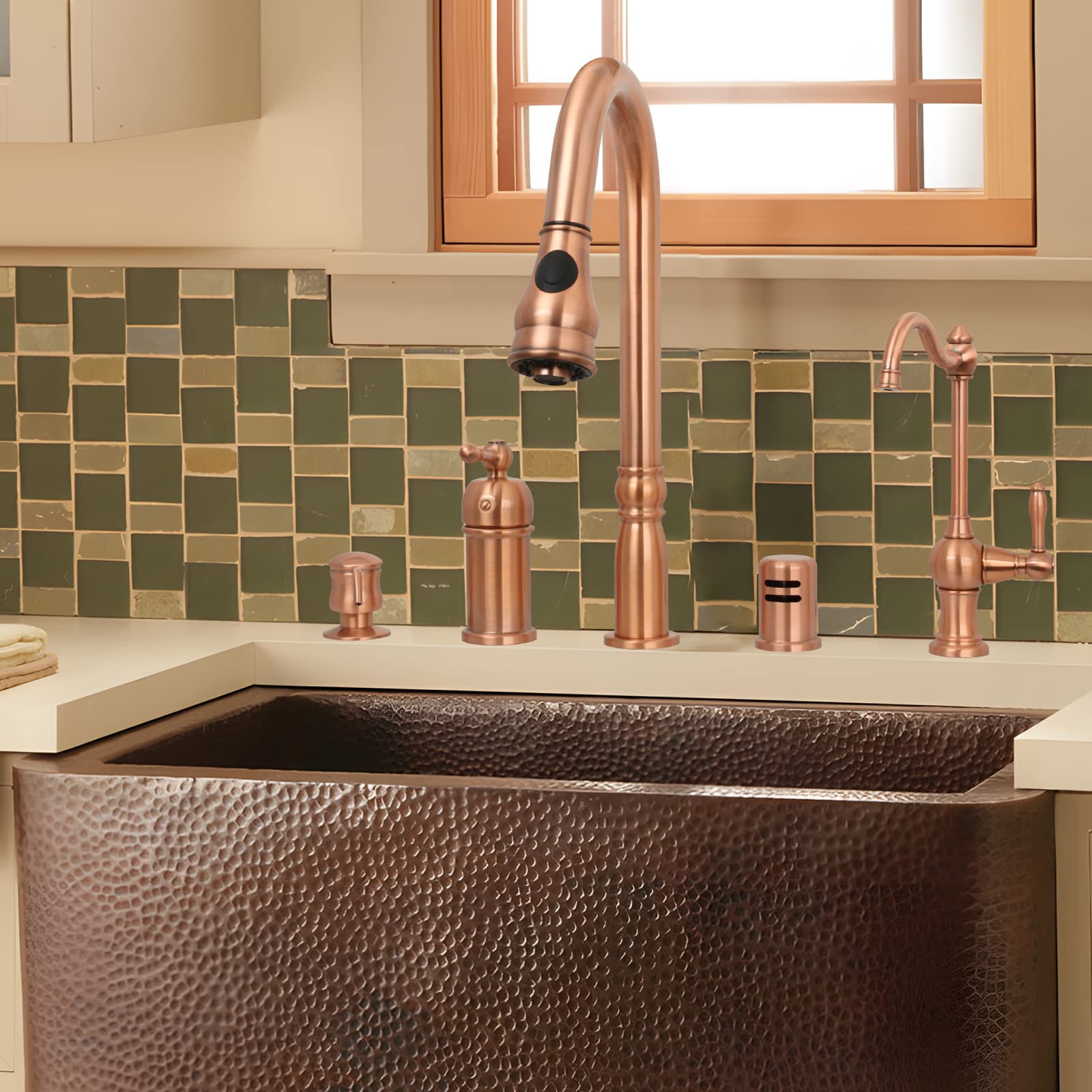 Akicon High Arc Pull Down Kitchen Faucet with Sprayer - Perfect for Modern Kitchens